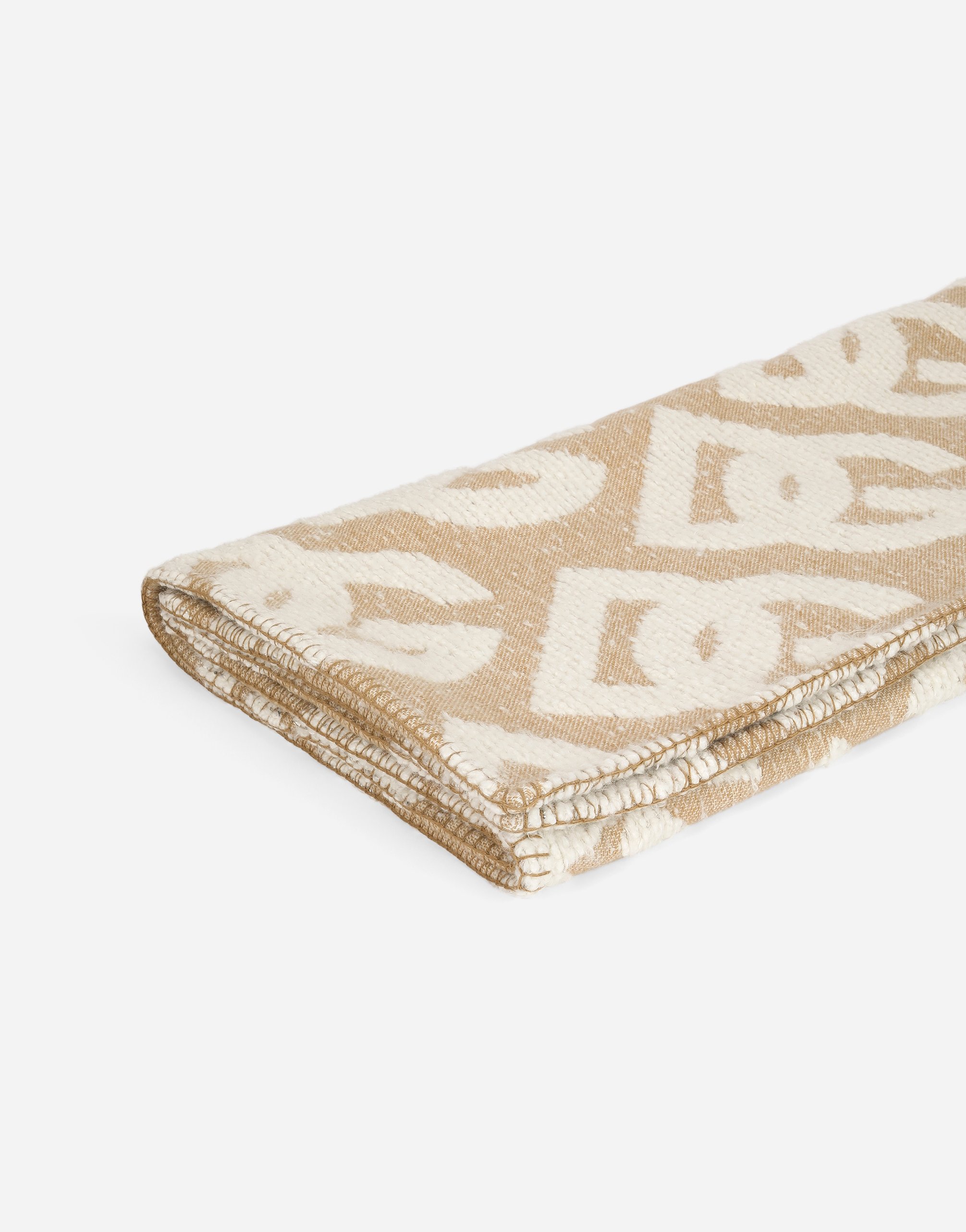 Dolce & Gabbana Wool, Silk, And Cashmere Blanket In Brown