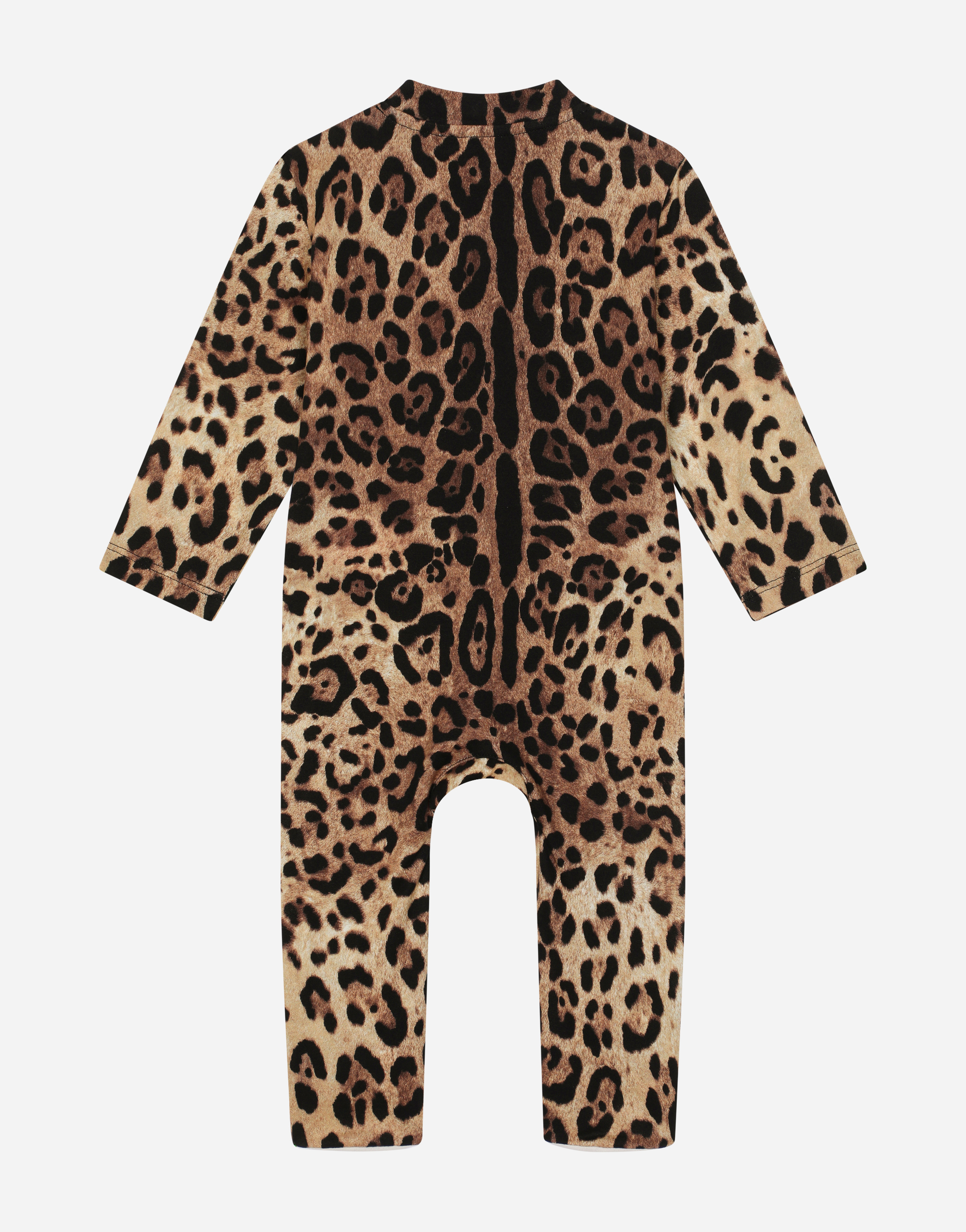 DOLCE & GABBANA 3-PIECE GIFT SET IN LEOPARD-PRINT JERSEY