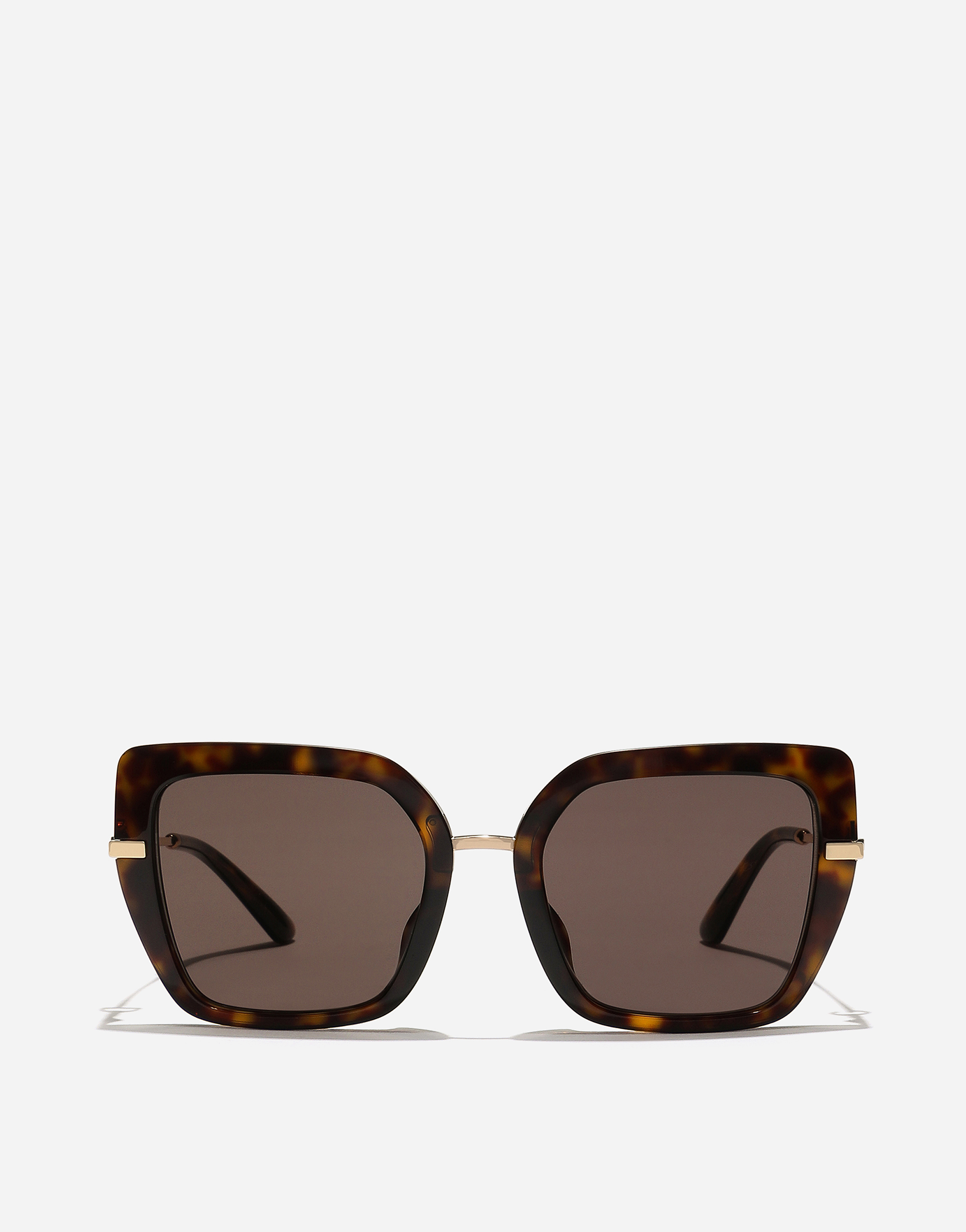 Dolce & Gabbana Donna Oro/Marrone/Scuro Occhiali Da Sole Dg Flip - Novità Avana Acetato Onesize Taglia 20