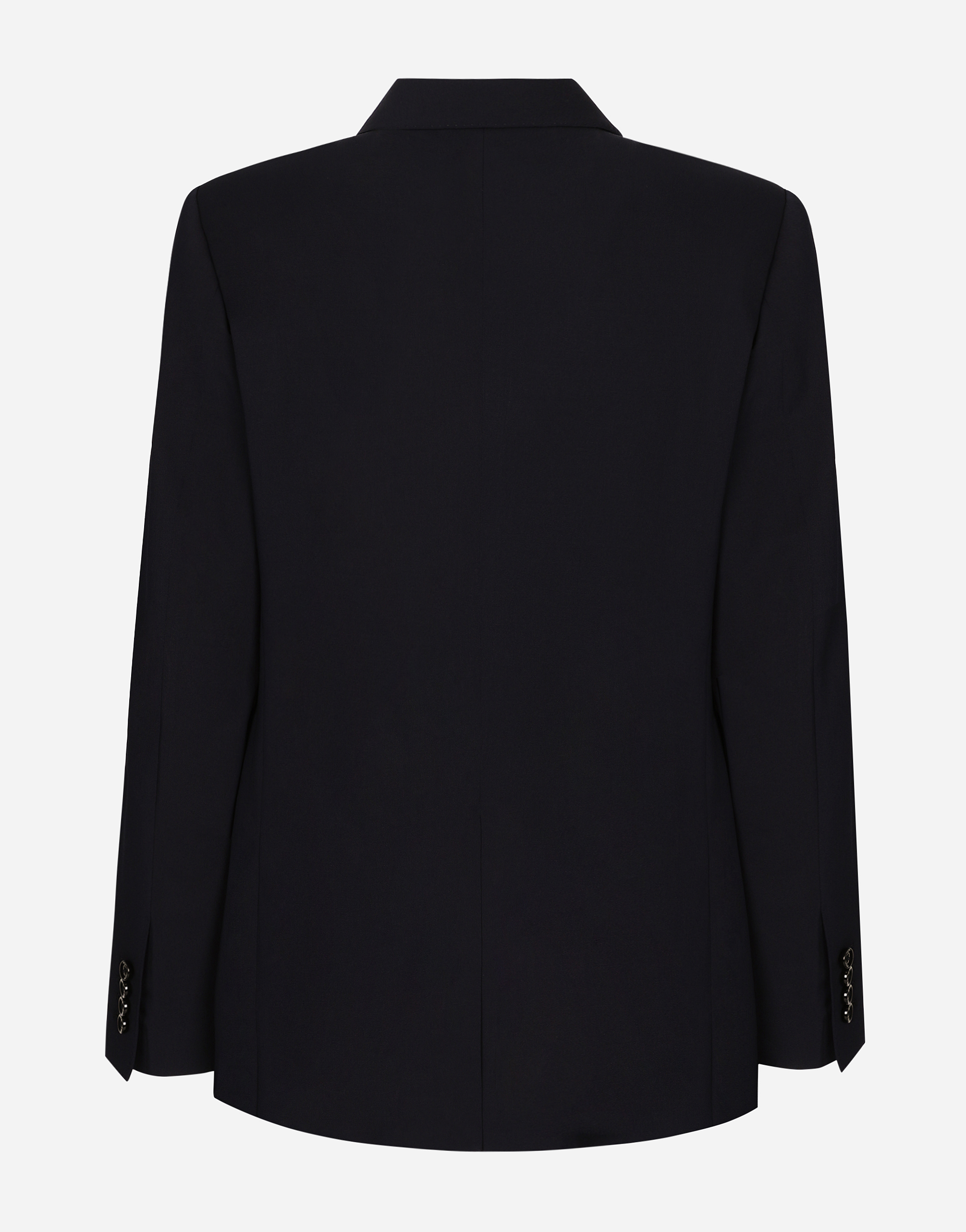 Wool twill double-breasted jacket