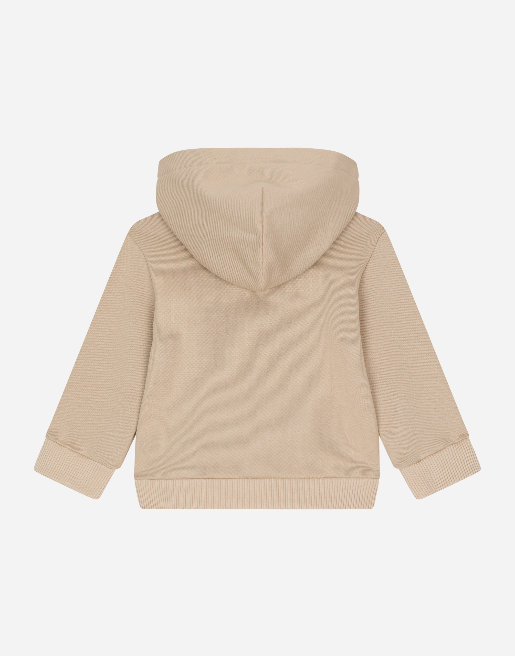 DOLCE & GABBANA ZIP-UP JERSEY HOODIE WITH COIN PRINT