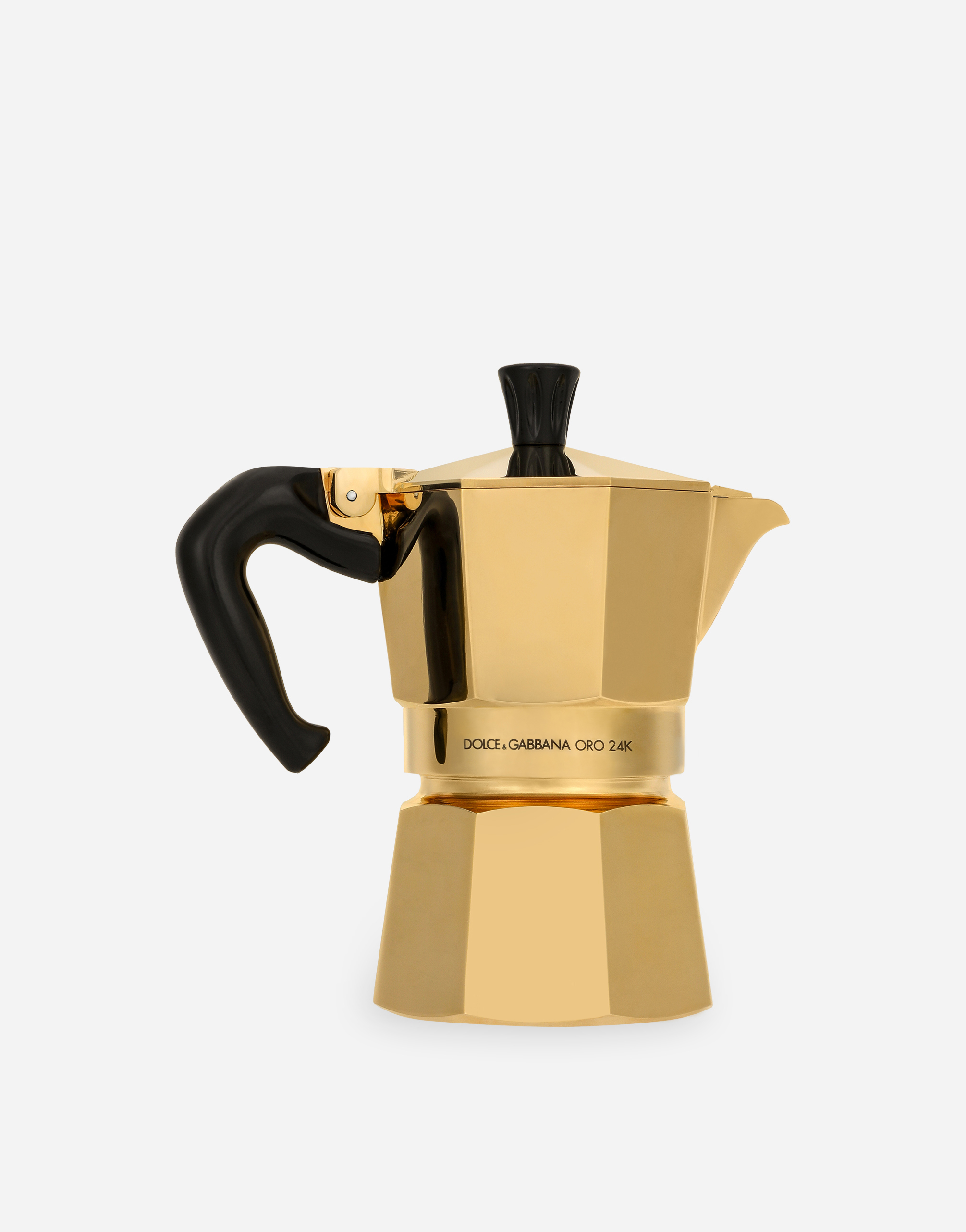 Dolce & Gabbana Dolce&gabbana Casa X Bialetti 24kt Gold Moka Ora 3-cup Express In Multicolor