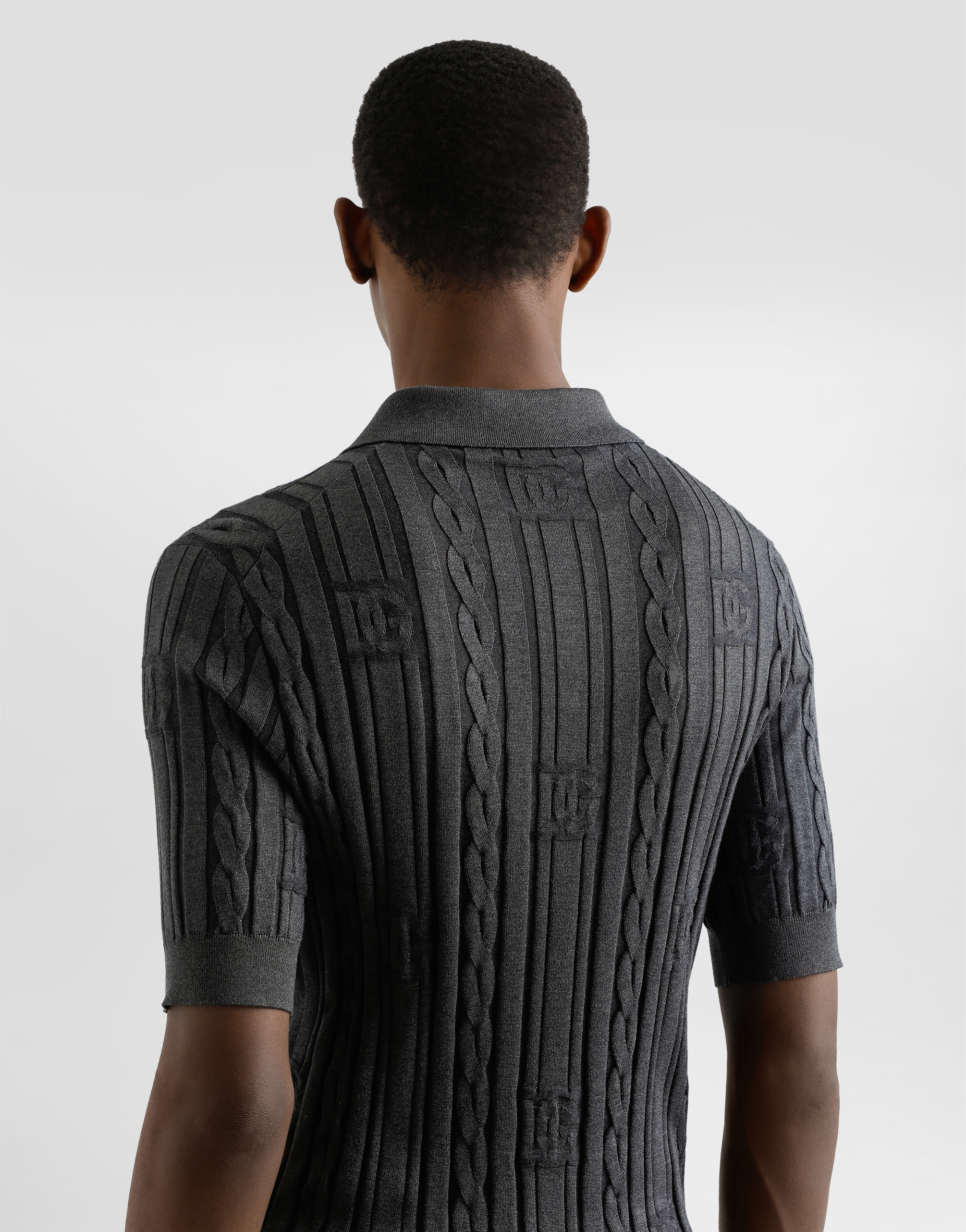 Silk and cotton polo-shirt