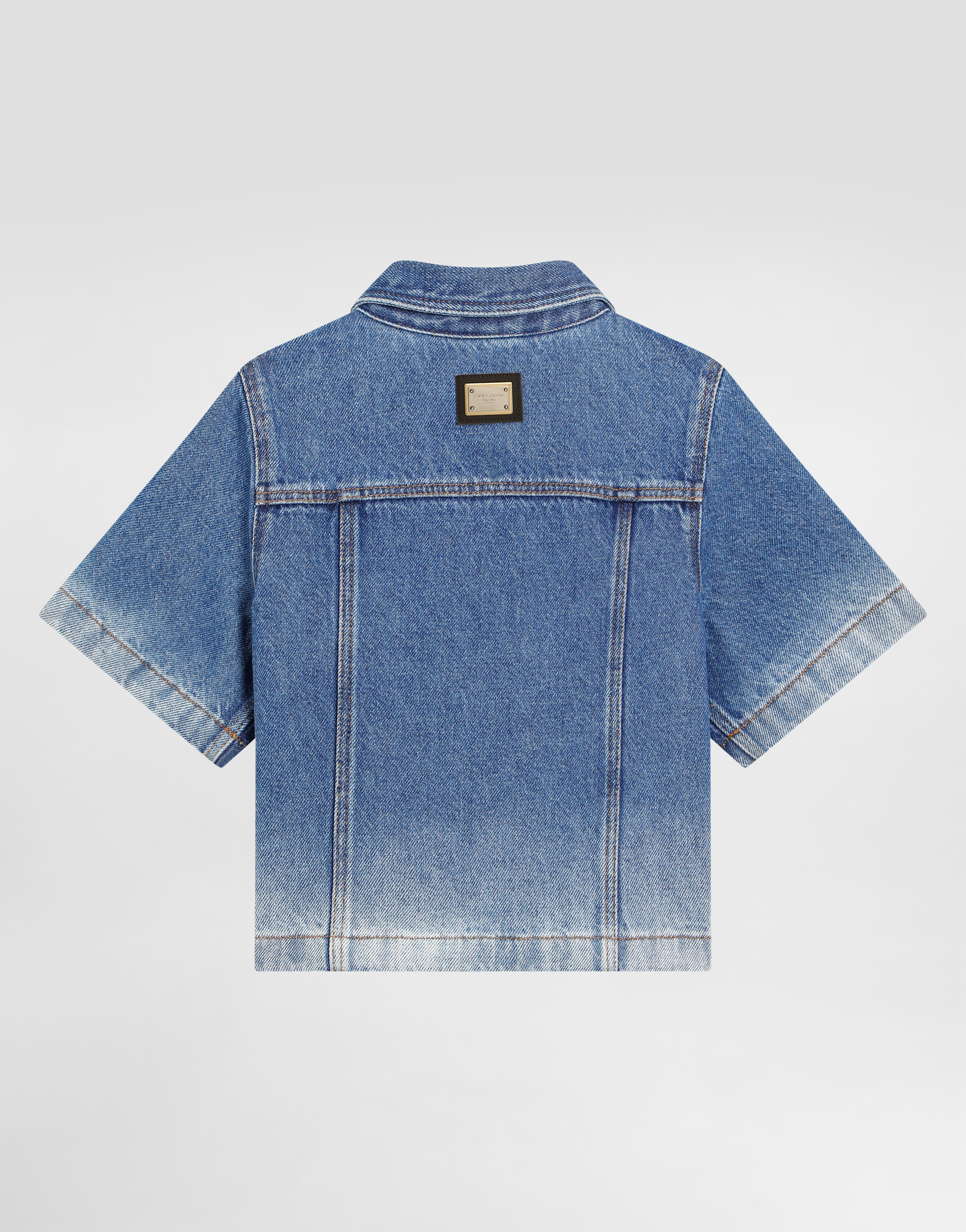 Dolce & Gabbana Short-sleeved Denim Shirt