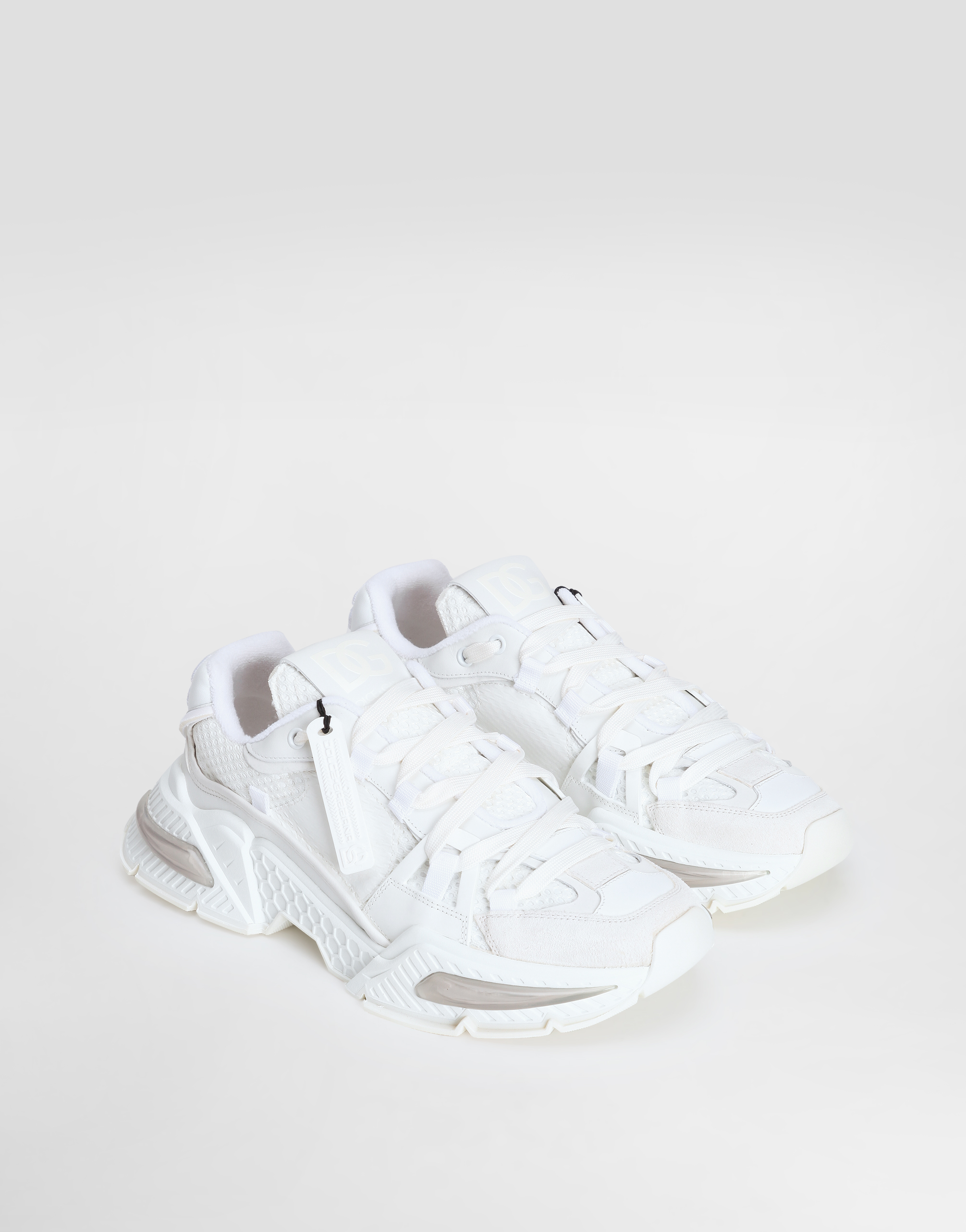 DOLCE & GABBANA MIXED-MATERIAL AIRMASTER SNEAKERS
