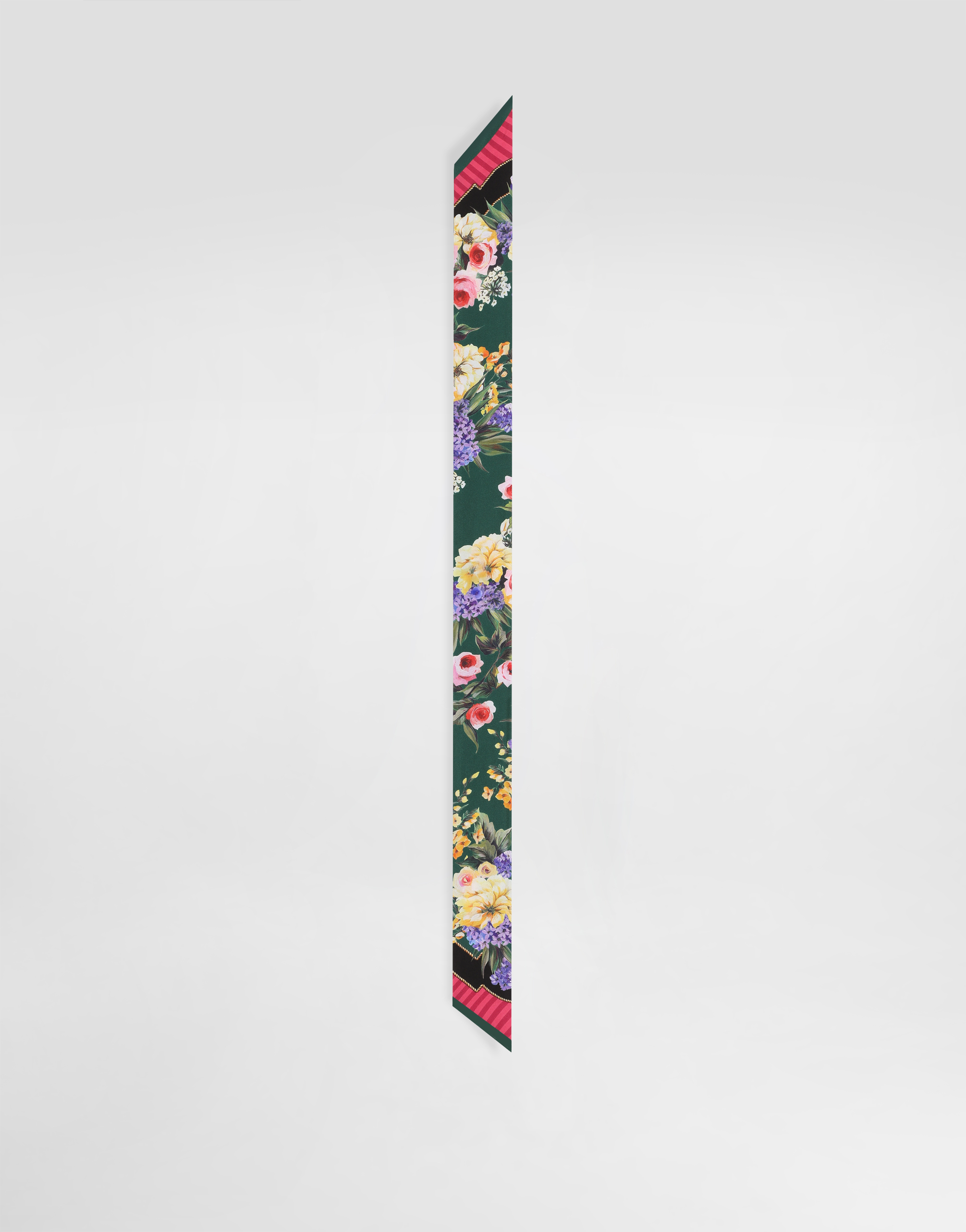 Garden-print twill headscarf (6 x 100)