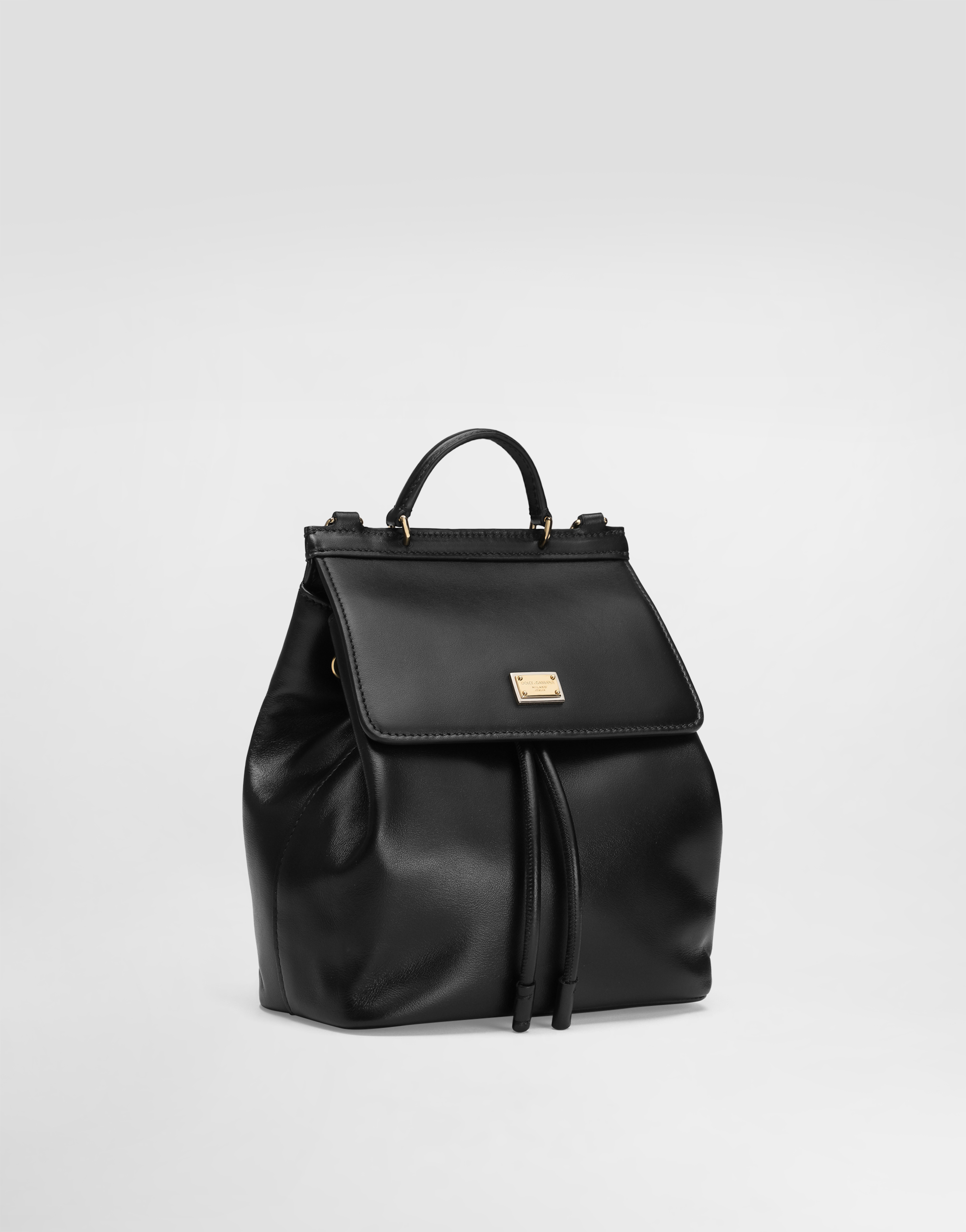 Dolce & Gabbana Backpack With Logo In Black