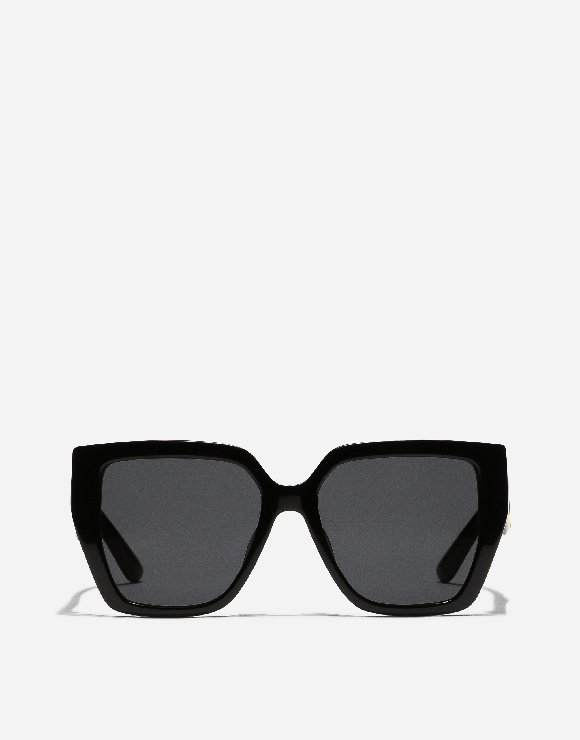 Dolce & Gabbana Dg Crossed Sunglasses - Woman Black Acetate Onesize