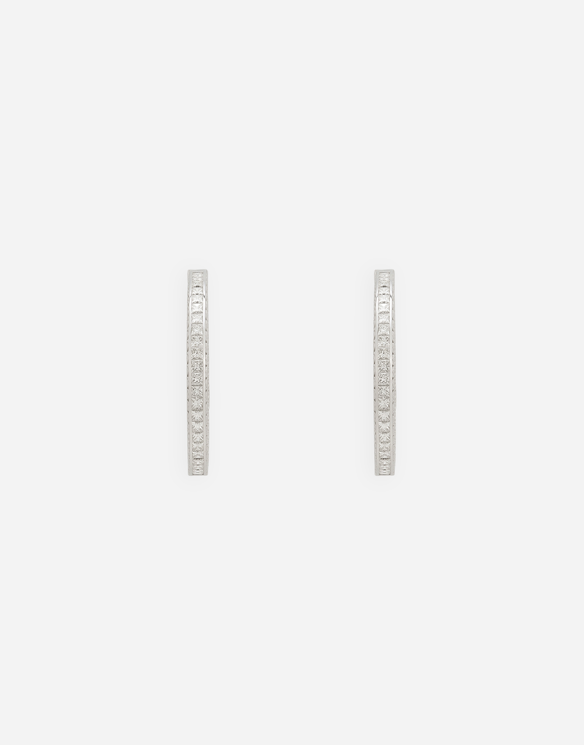 Dolce & Gabbana Easy Diamond Earrings In White Gold 18kt And Diamonds