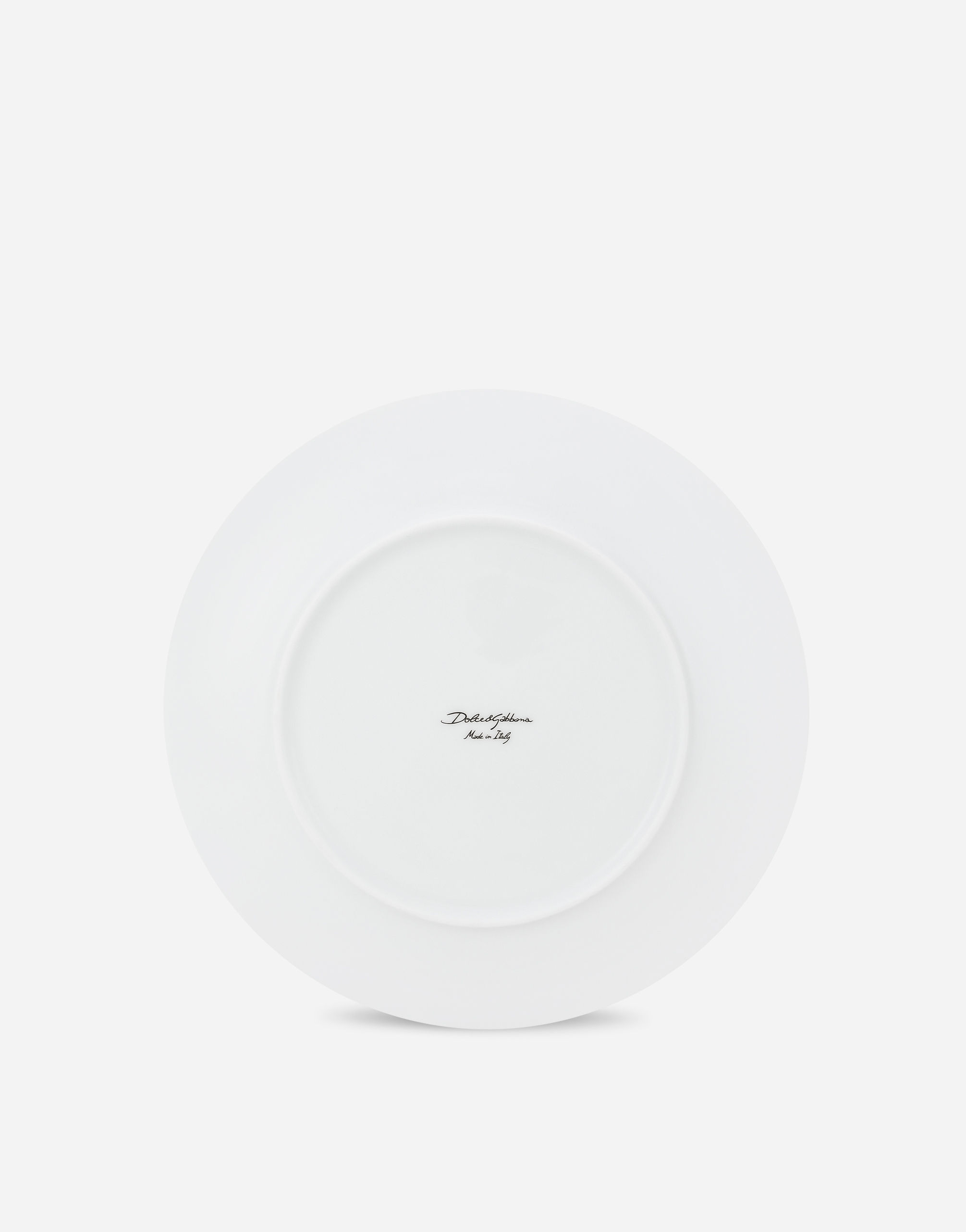 Dolce & Gabbana Set 2 Porcelain Dinner Plates In Multicolor