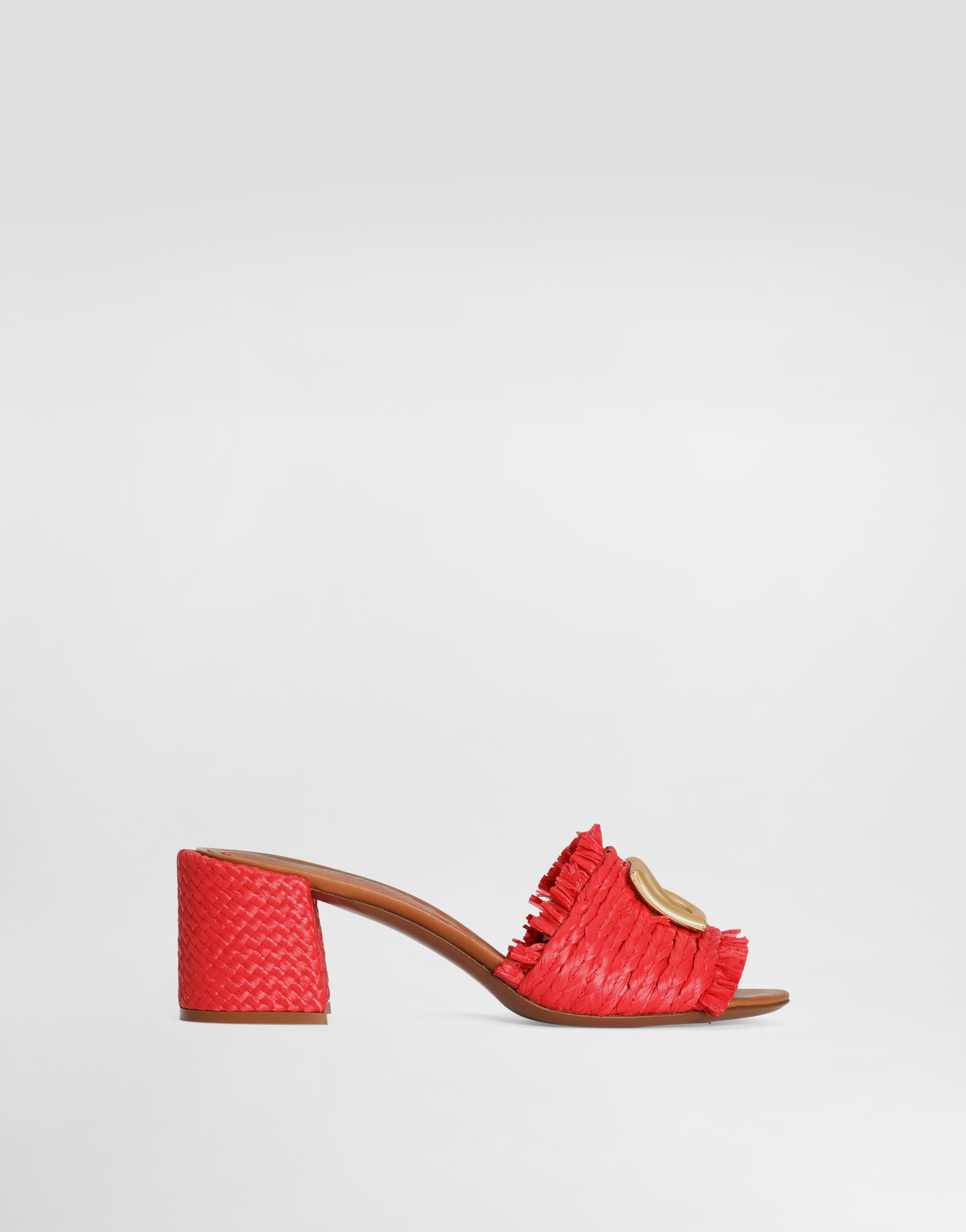 Raffia mules in Multicolor for Women | Dolce&Gabbana® US