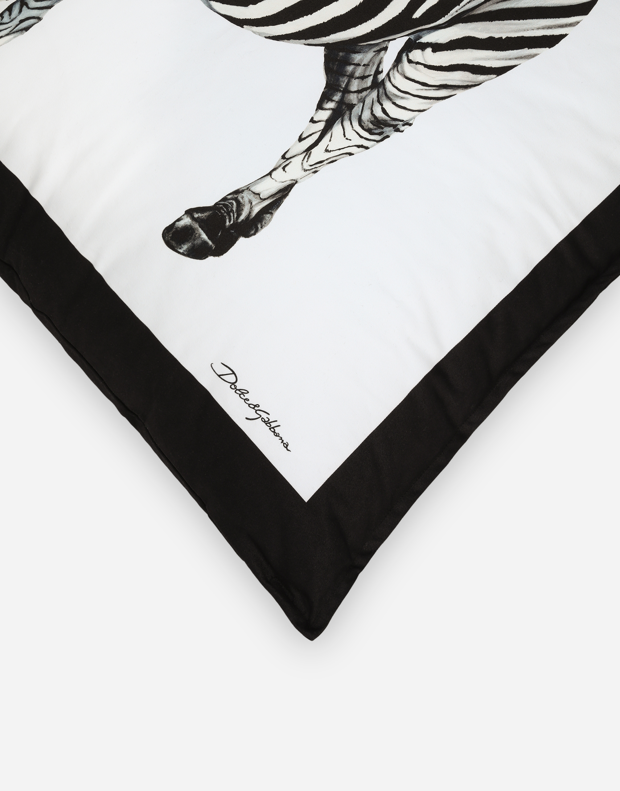 Dolce & Gabbana Canvas Cushion Large Multicolor Unisex Onesize In Multicolor