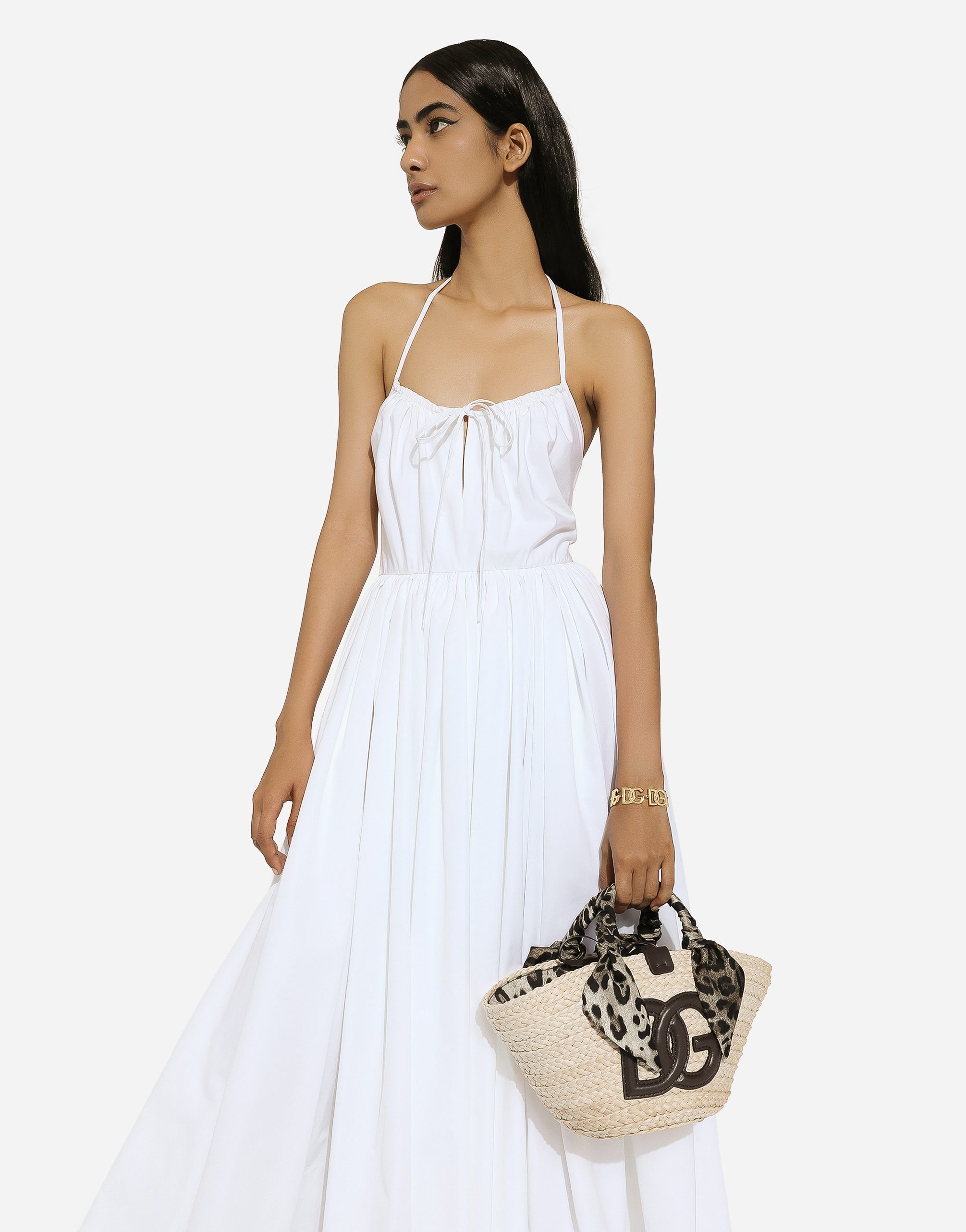 Dolce & Gabbana Kendra Logo-patch Tote Bag In Brown