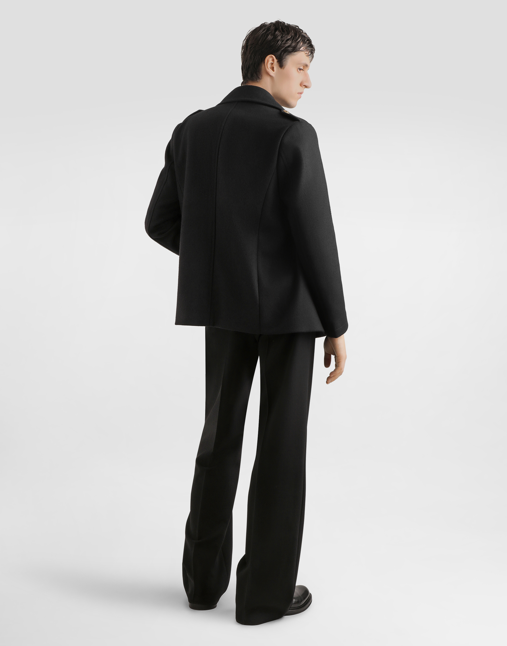 High-neck wool pullover