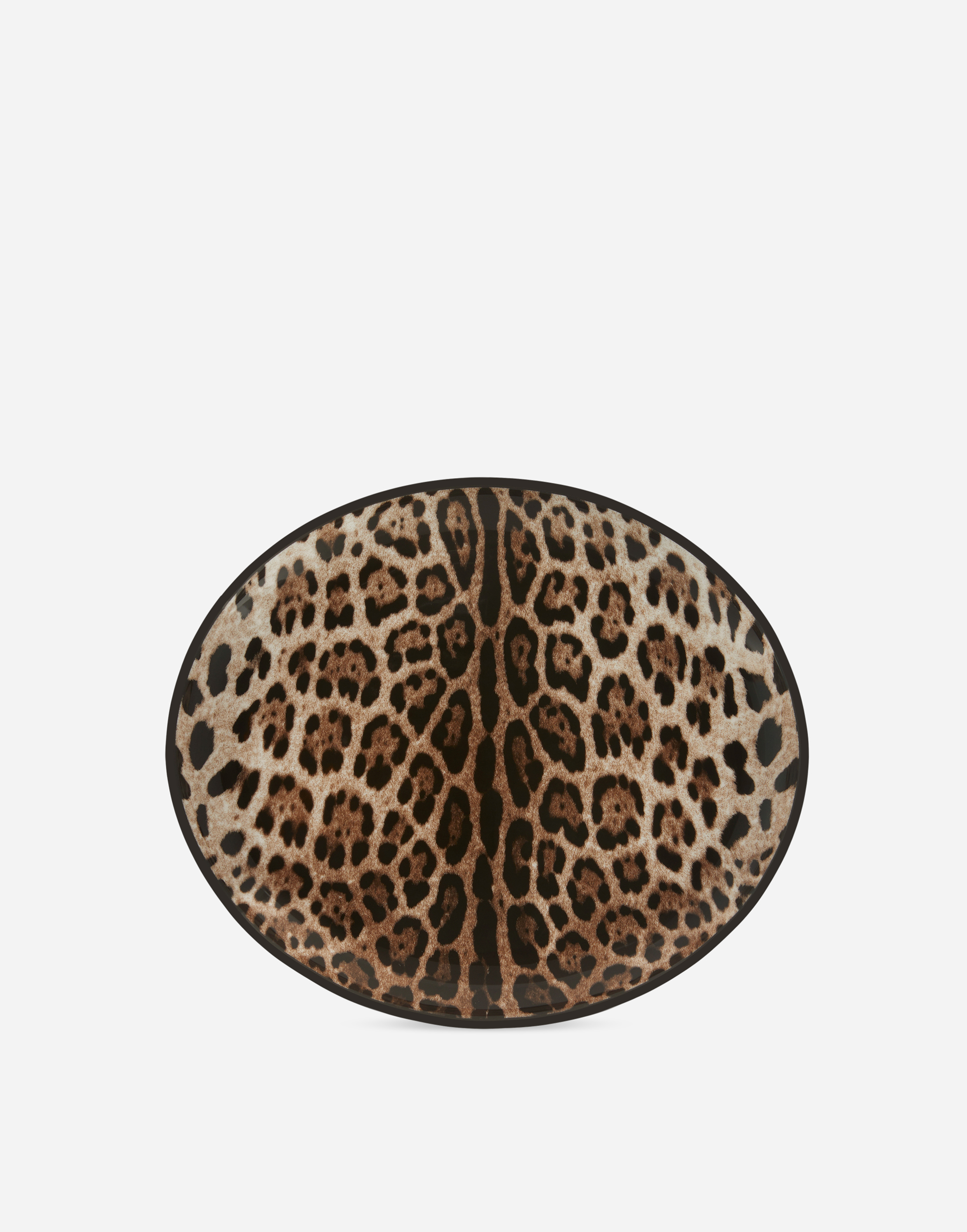 Dolce & Gabbana Teller Mit Leoparden-print In Multicolor