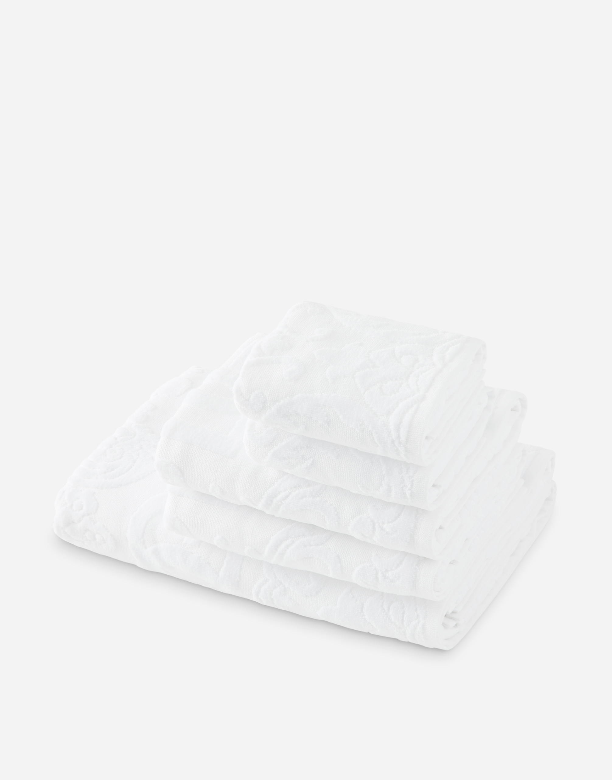 Dolce & Gabbana Set 5 Cotton Towels In Multicolor