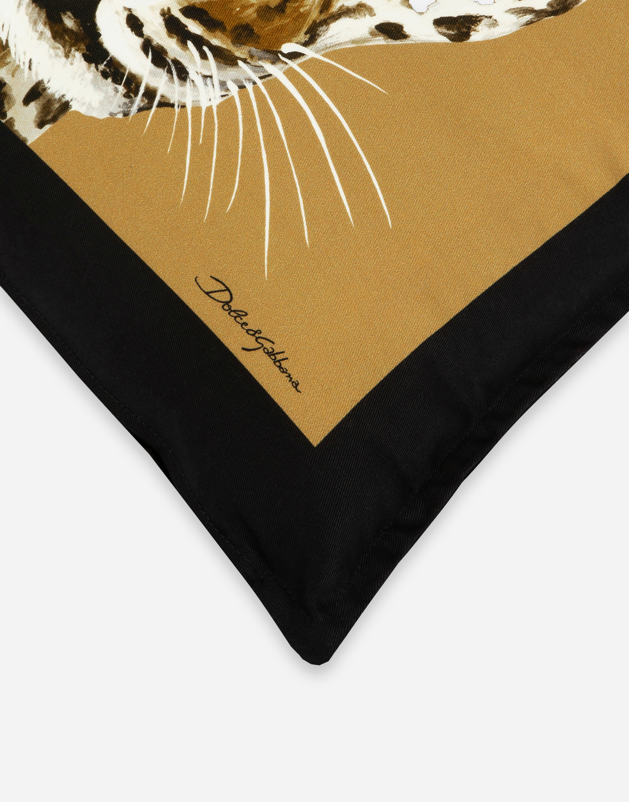 Dolce & Gabbana Canvas Cushion Small Multicolor Unisex Onesize In Multicolor