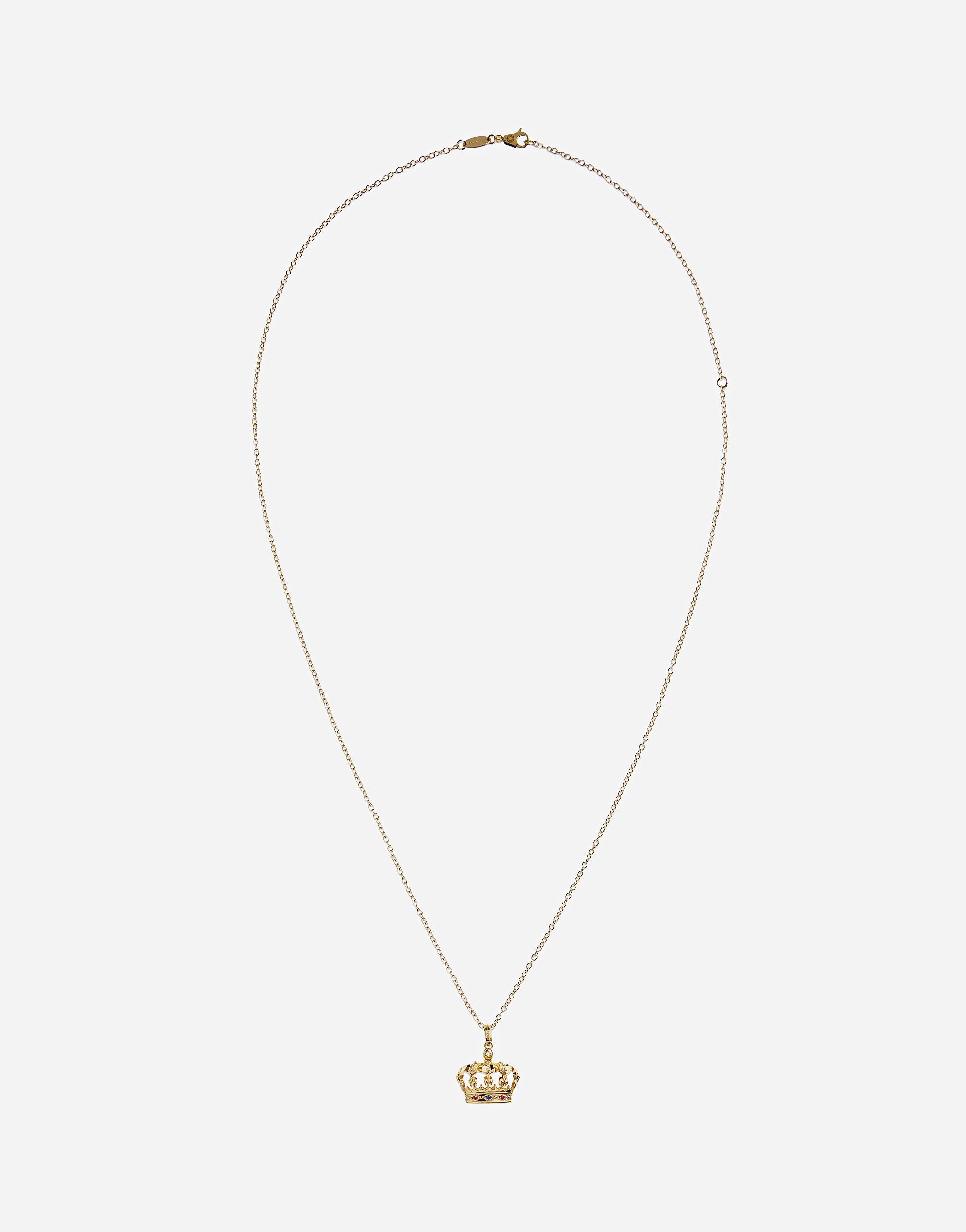 DOLCE & GABBANA CROWN YELLOW GOLD PENDANT