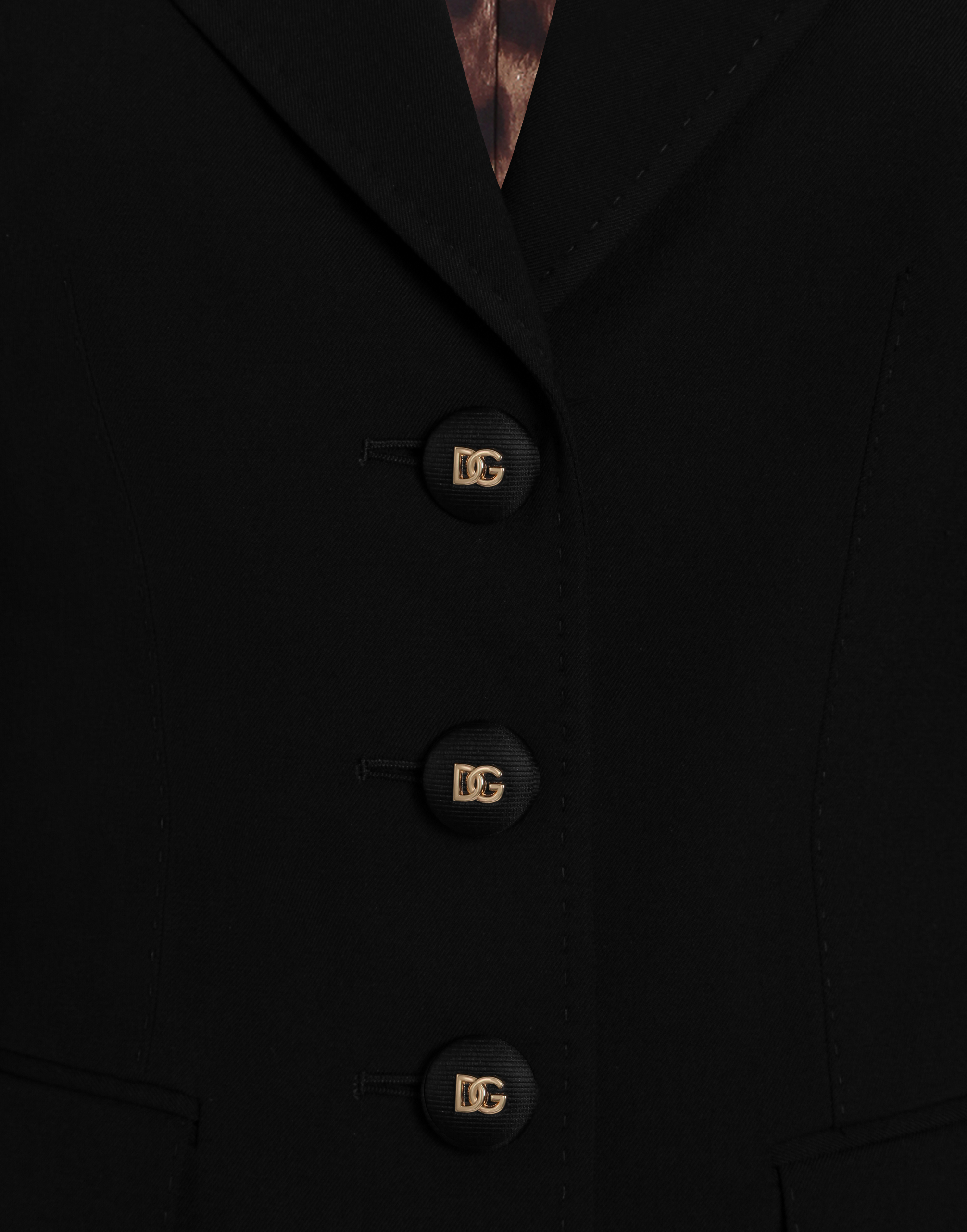 Dolce & Gabbana Single-breasted Jacket In Black
