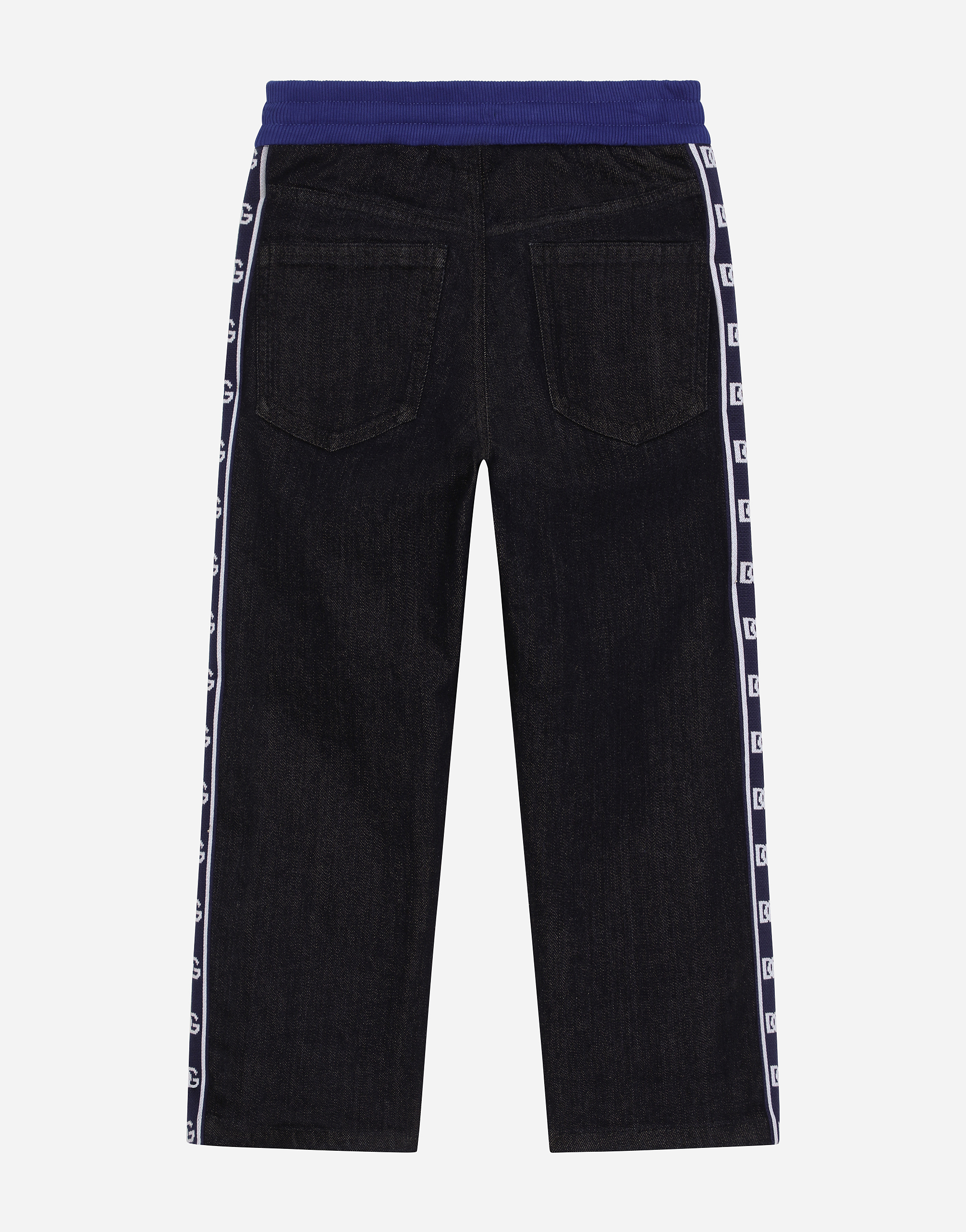 Dolce & Gabbana 5-pocket Denim Jeans With Branded Band In Multicolor