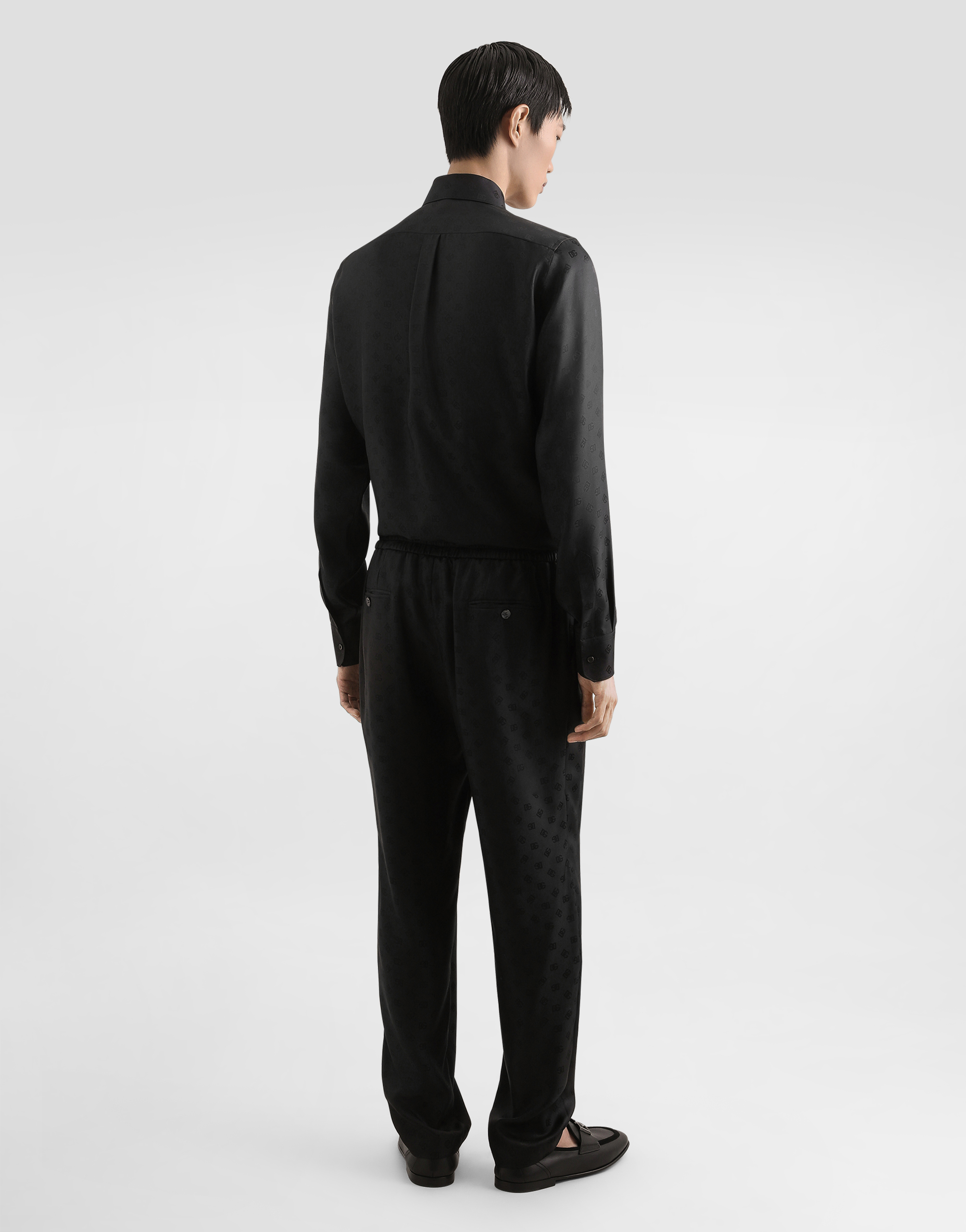 Dolce & Gabbana Pointed Collar Long Sleeves Subtle Pattern