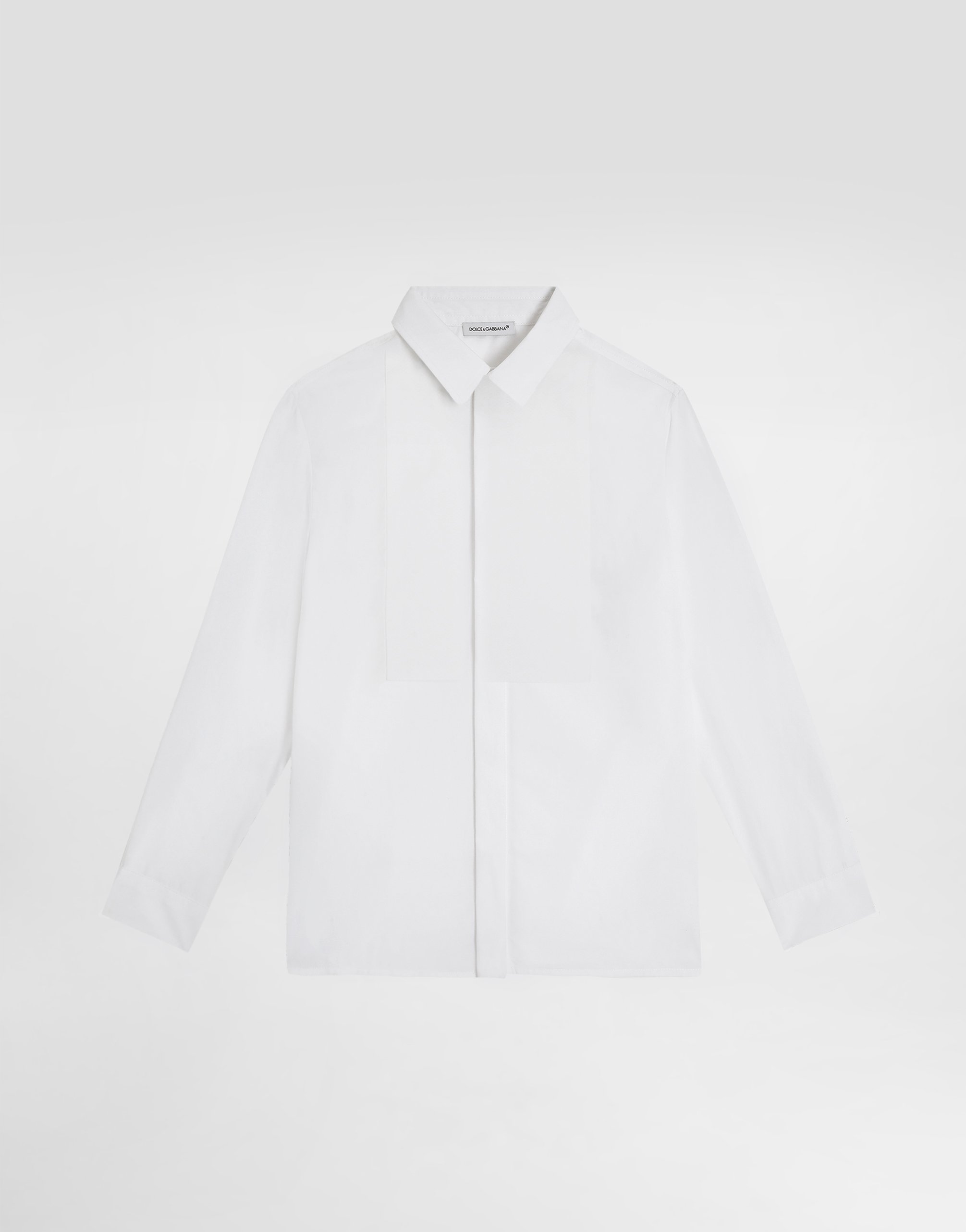 Poplin jacquard shirt with DG logo