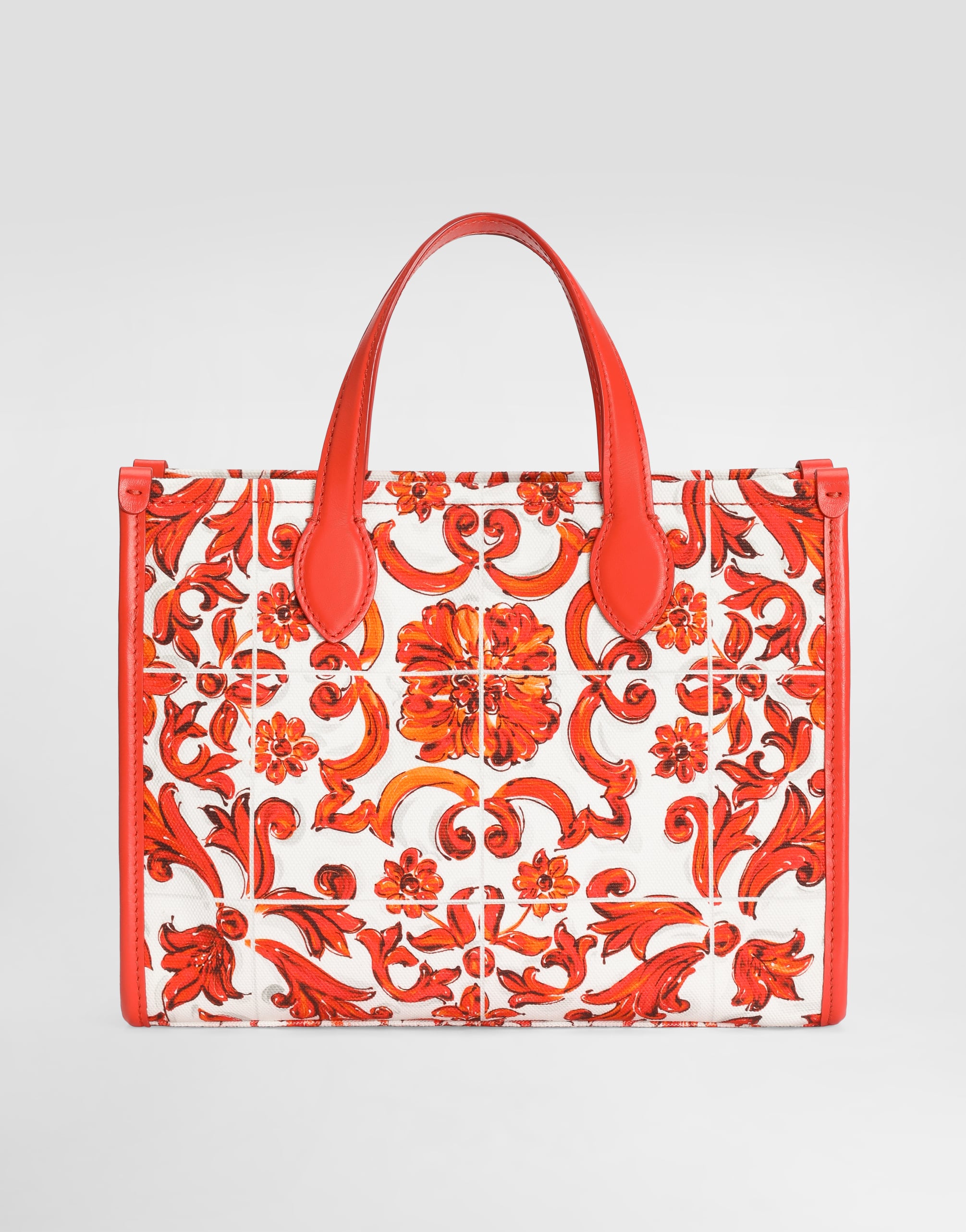  Dolce & Gabbana Dolce & Gabbana Dg Tote Shopping Bag In Majolica-print Canvas - Woman Accessories Multicolor Onesize 