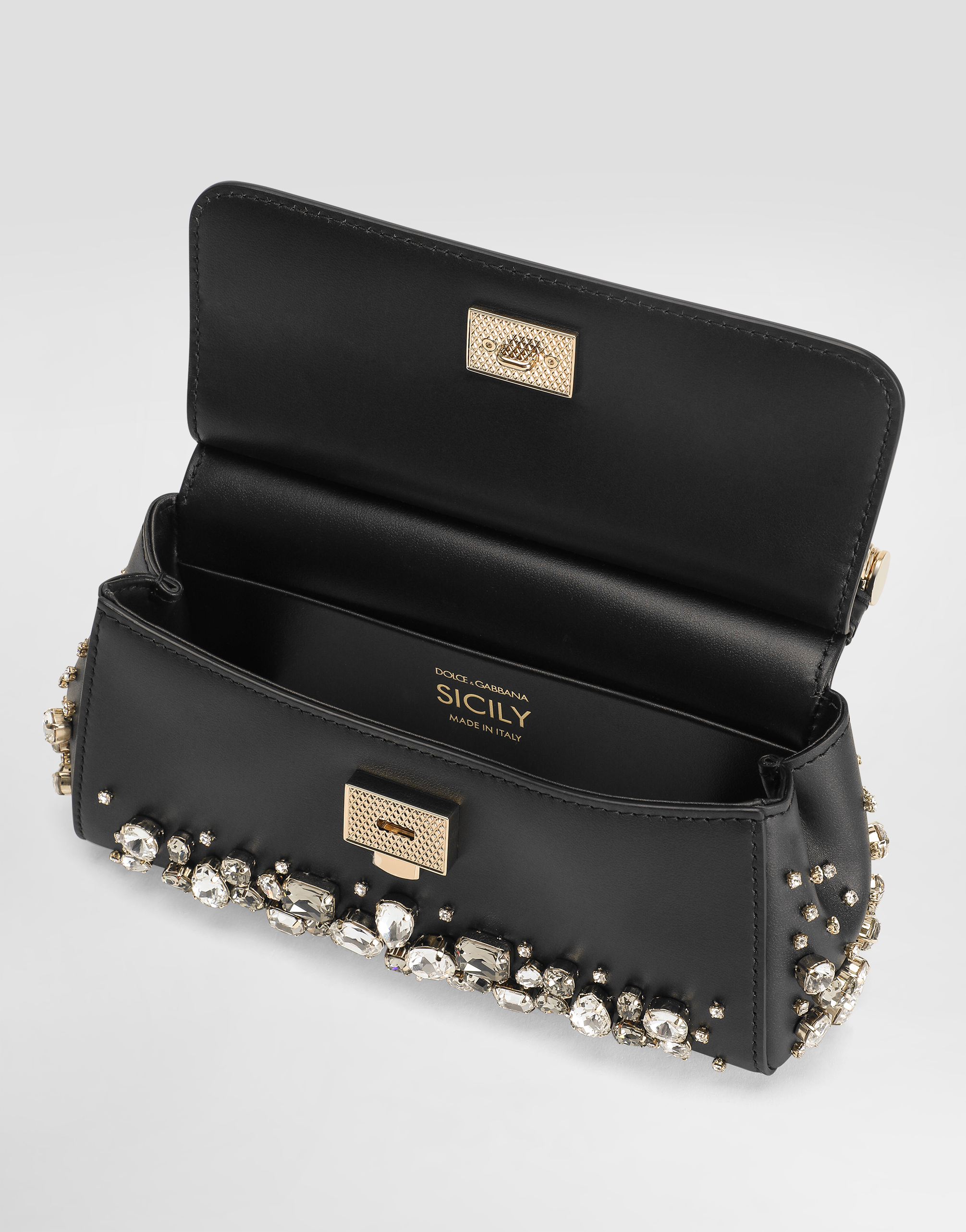 Dolce & Gabbana Small Sicily Handbag In Multicolor