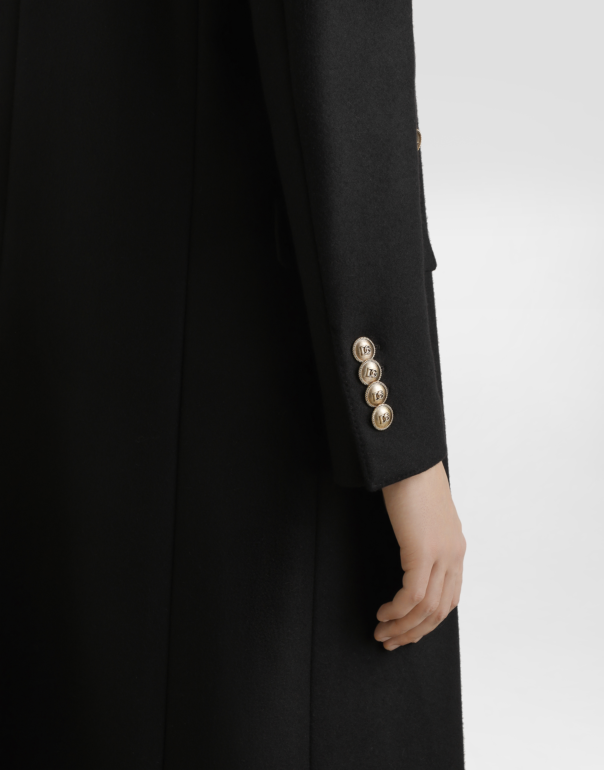 Double-breasted embellished coat