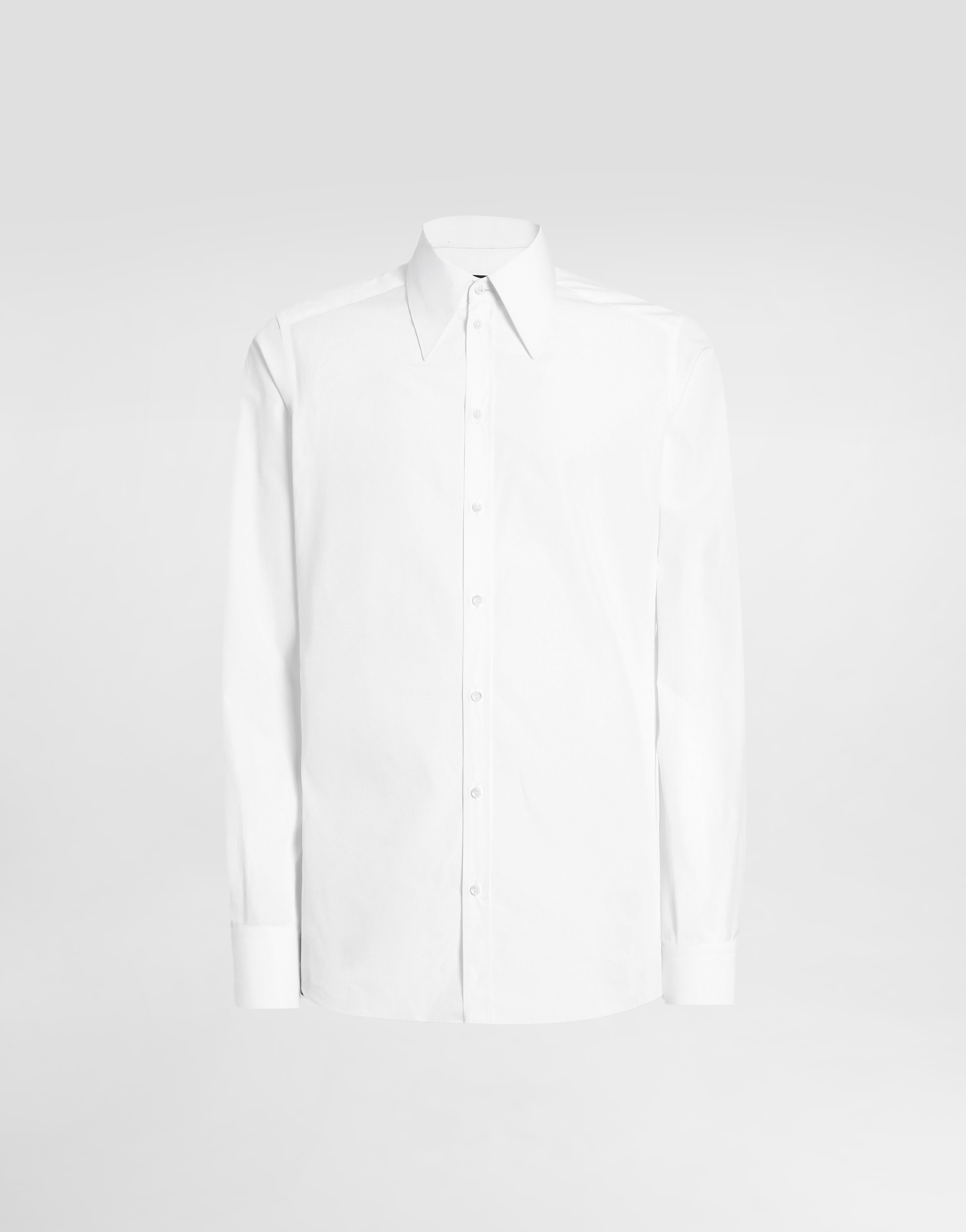 Dolce & Gabbana White Regular Solid Shirt In White