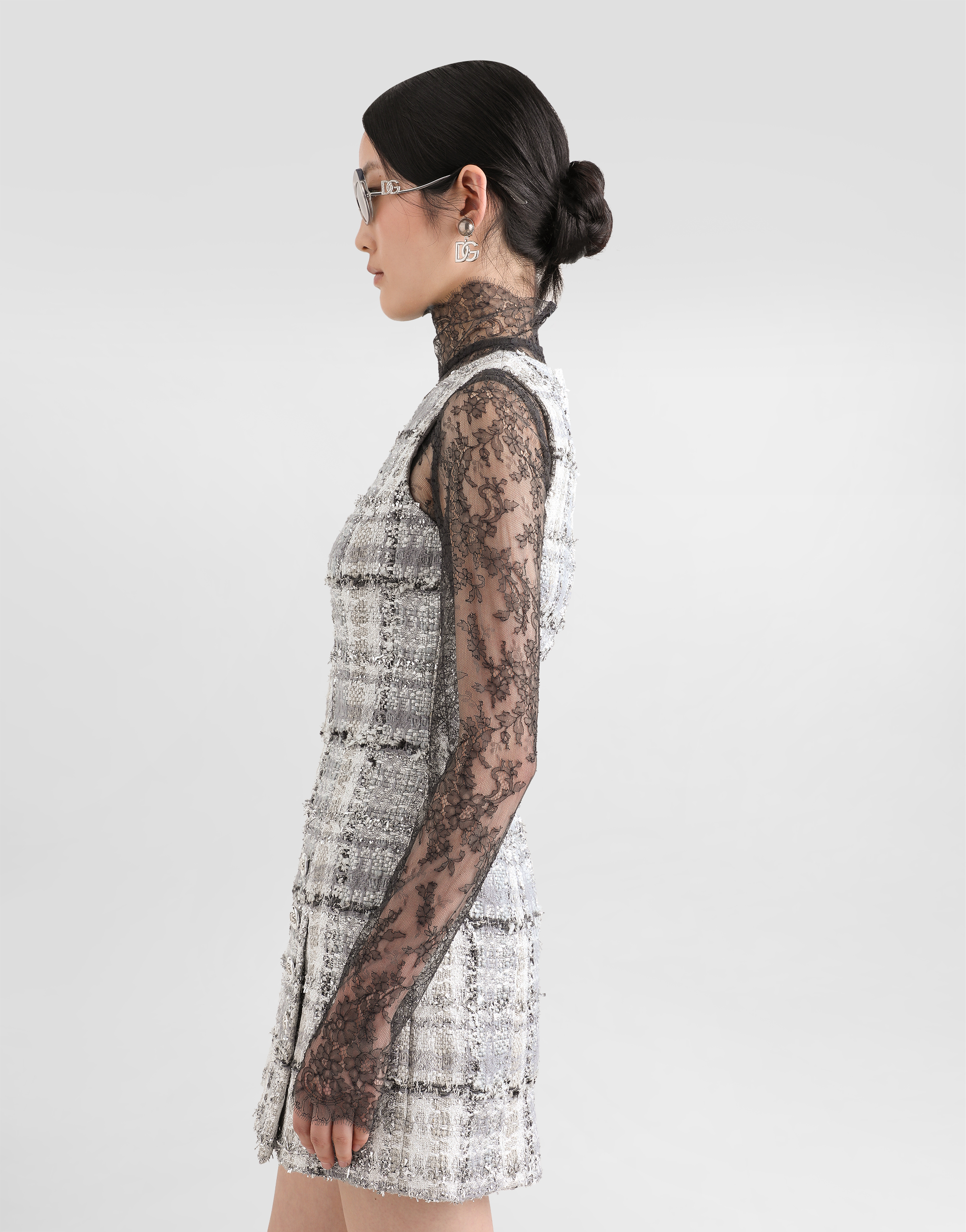 Dolce & Gabbana Chantilly-lace Top - Women's - Viscose/polyester In Multicolor
