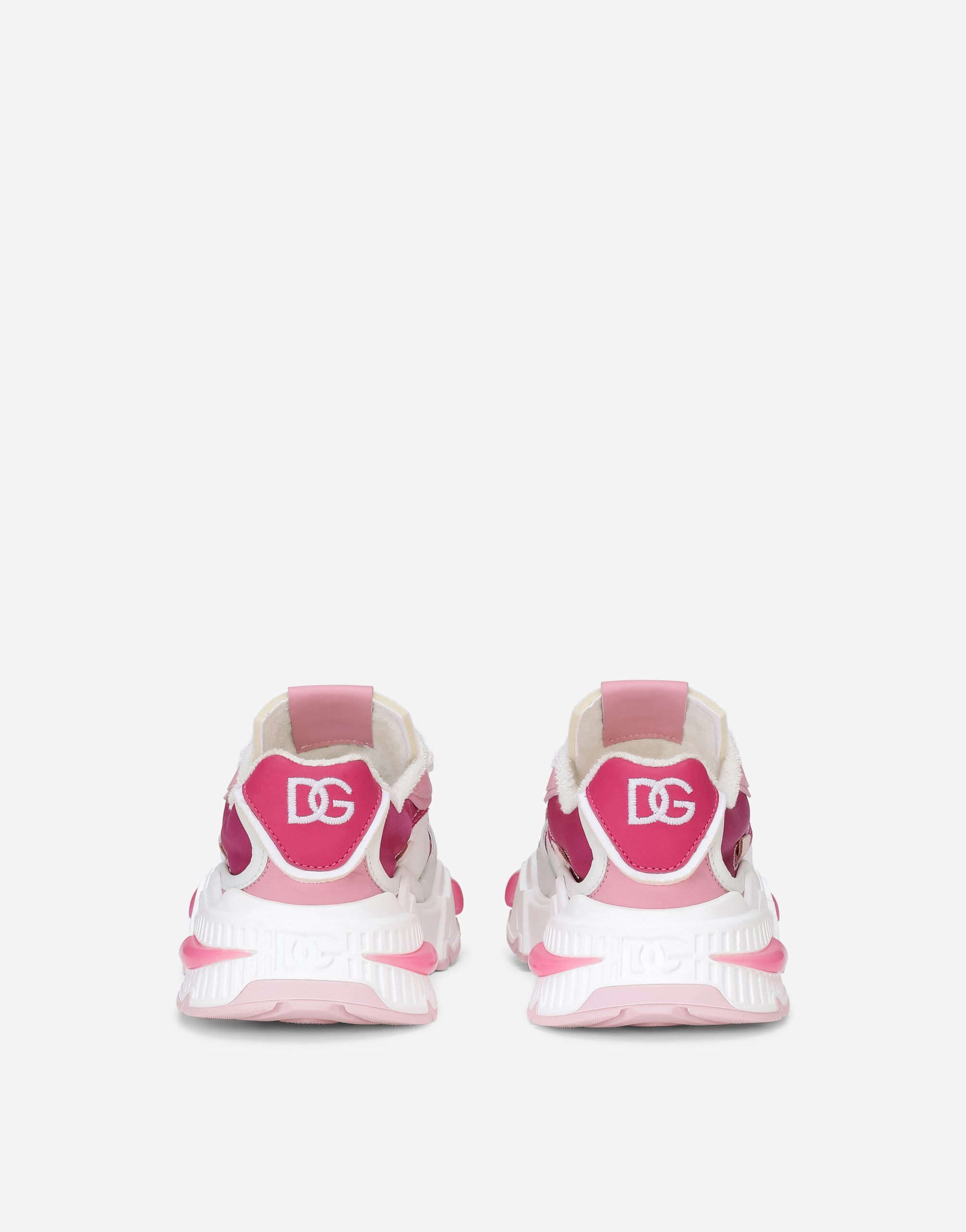 Dolce & Gabbana Mixed-material Airmaster Sneakers In White