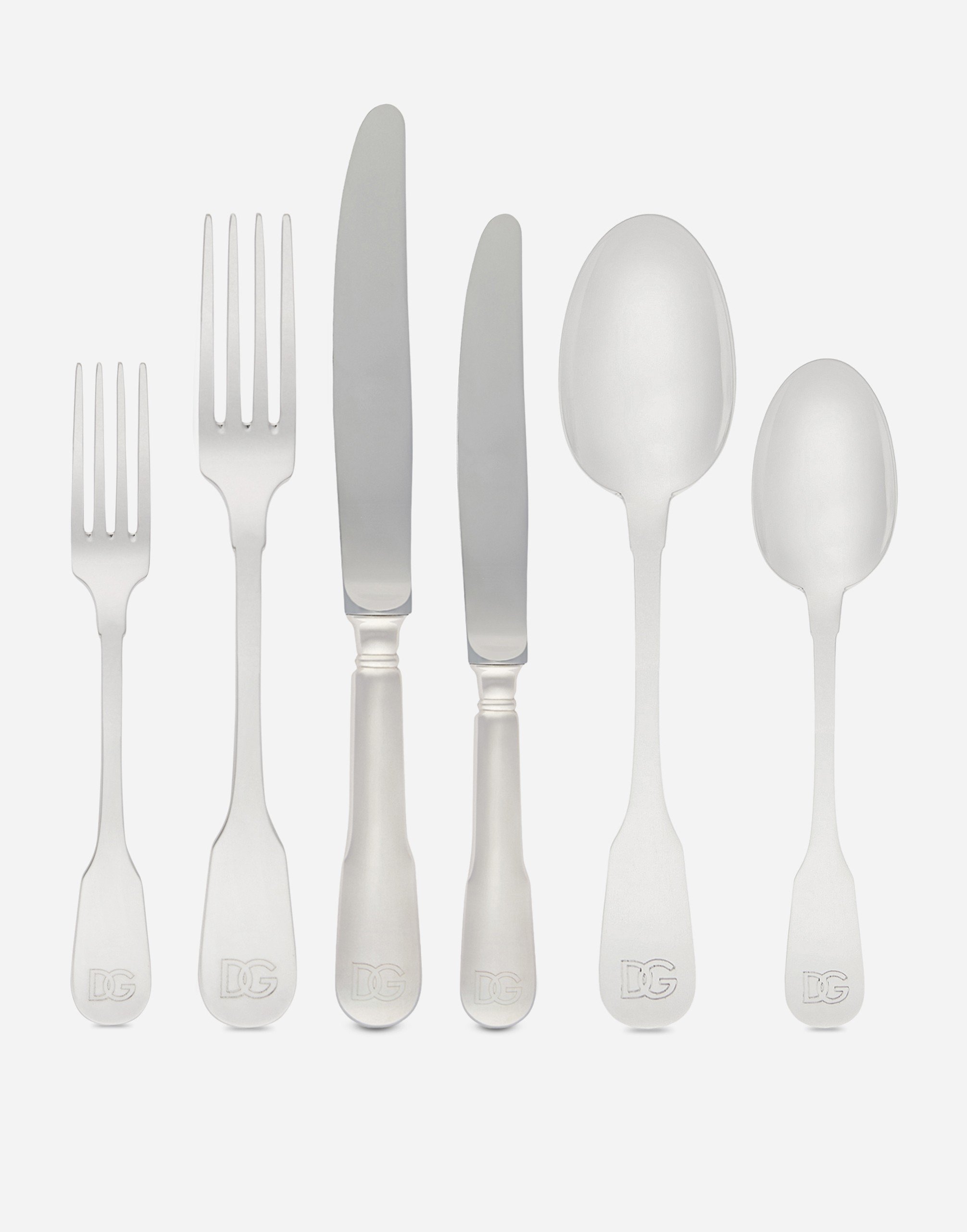 Dolce & Gabbana 6-piece German Silver Flatware Set In Multicolor