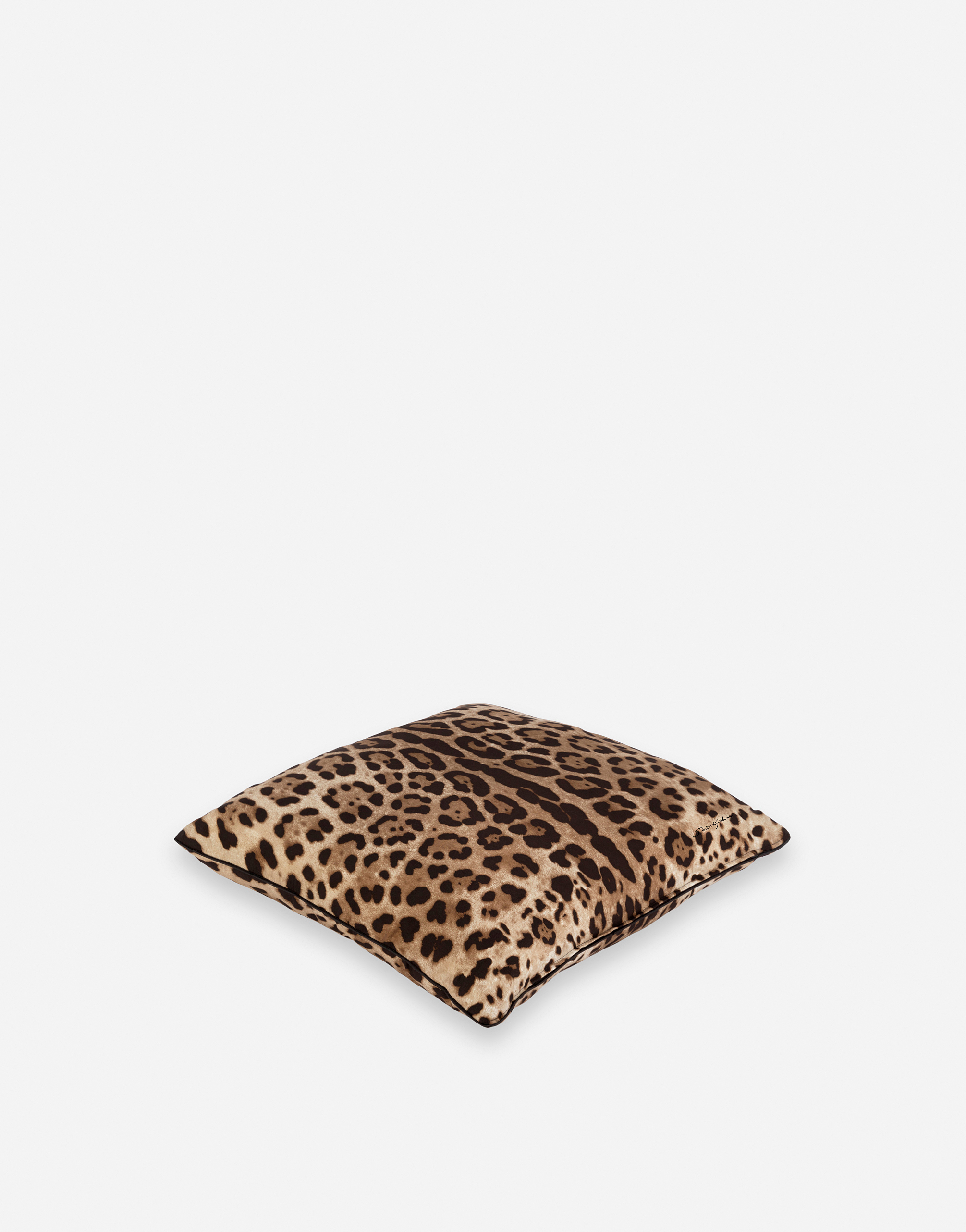 Dolce & Gabbana Silk Twill Cushion Small Multicolor Unisex Onesize In Multicolor