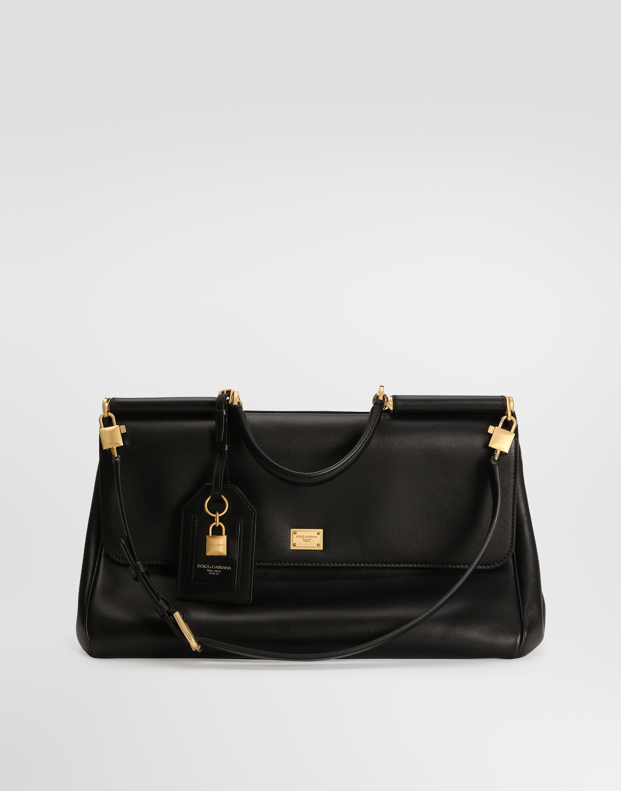 Blackのウィメンズ My Sicily handbag in plongé calfskin