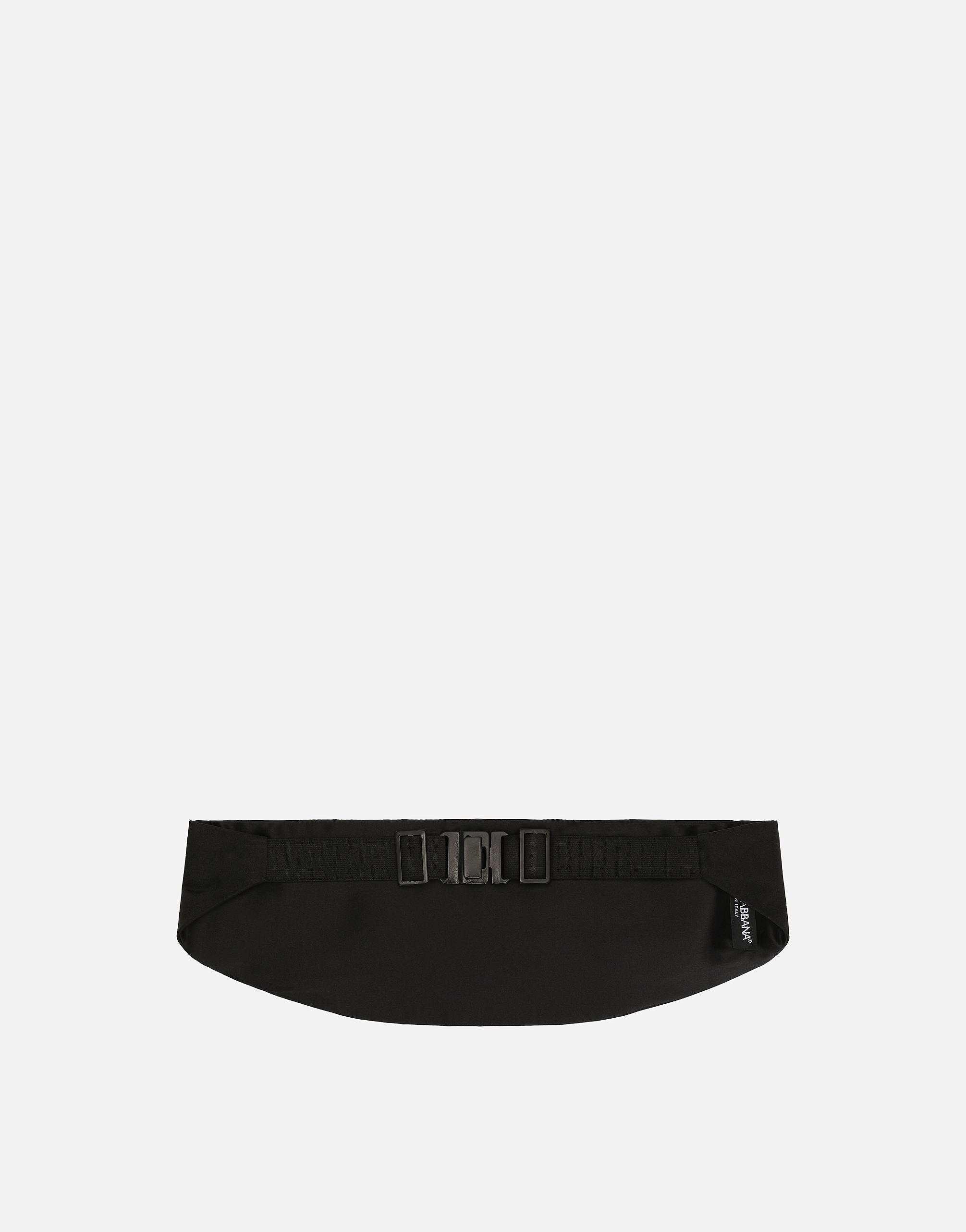 Dolce & Gabbana Silk Satin Cummerbund In Black