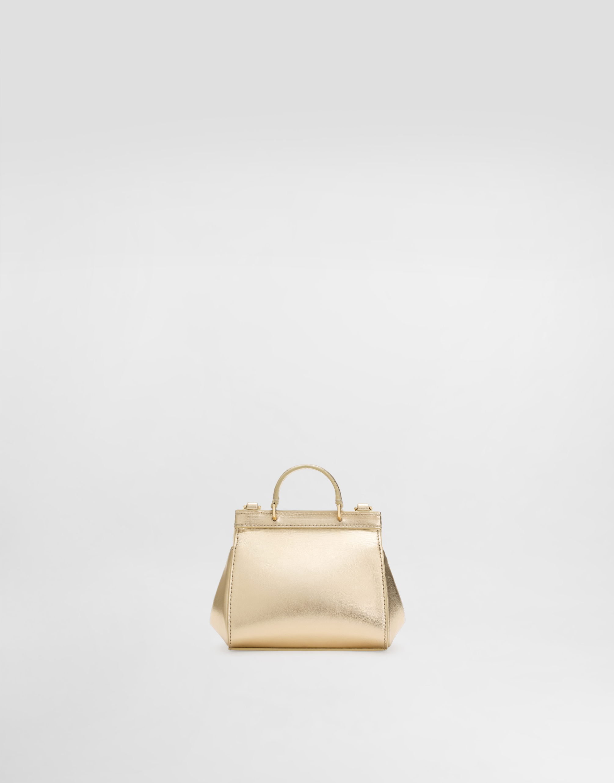 Shop Dolce & Gabbana Mini Sicily Handbag In Gold