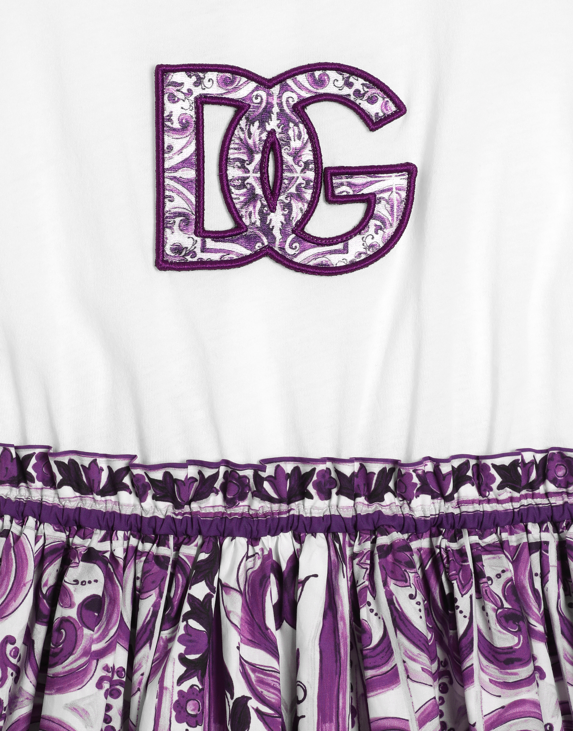 Dolce & Gabbana Majolica-print Short-sleeved Dress