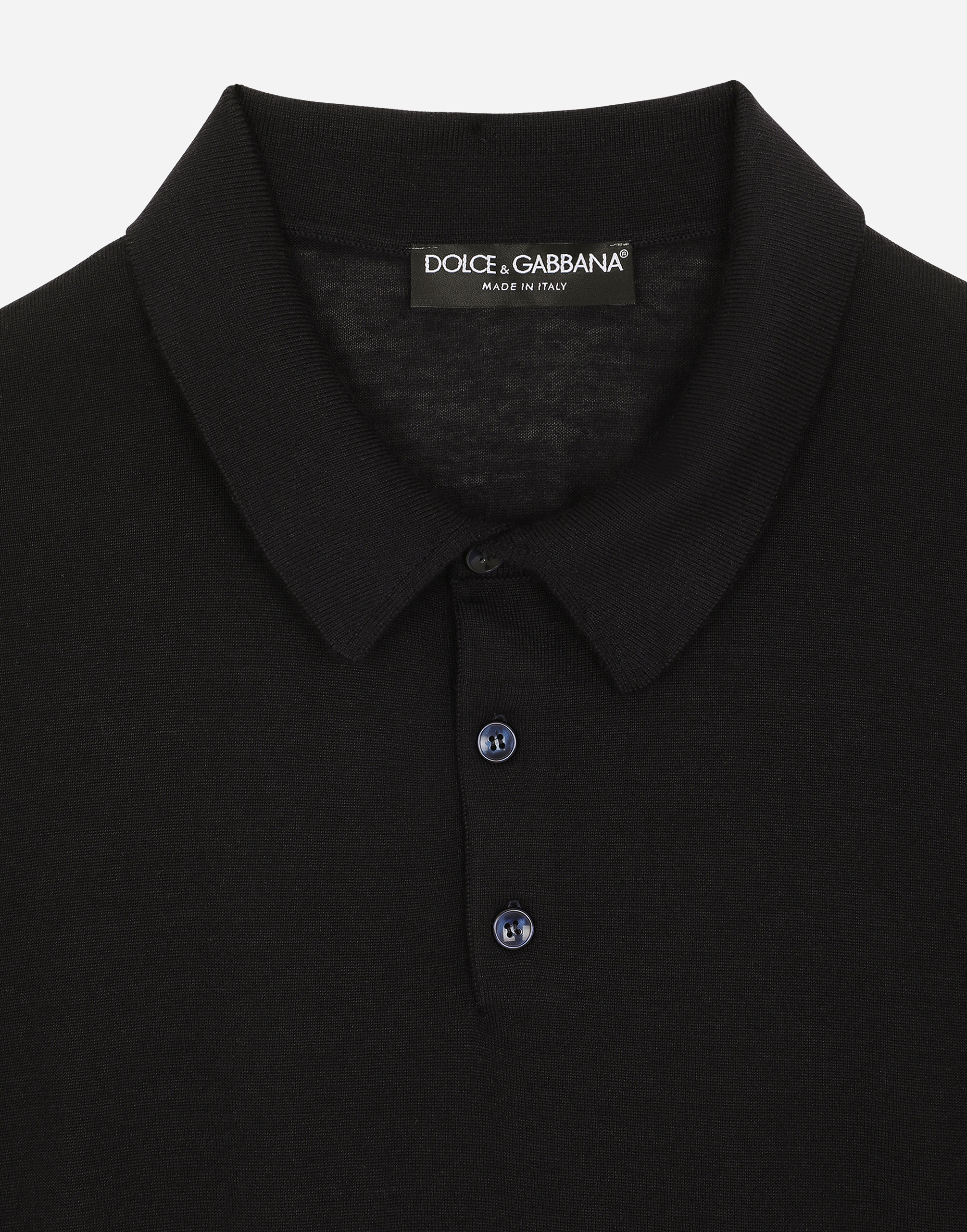 Shop Dolce & Gabbana Extra-fine Cashmere Polo-shirt In ブルー