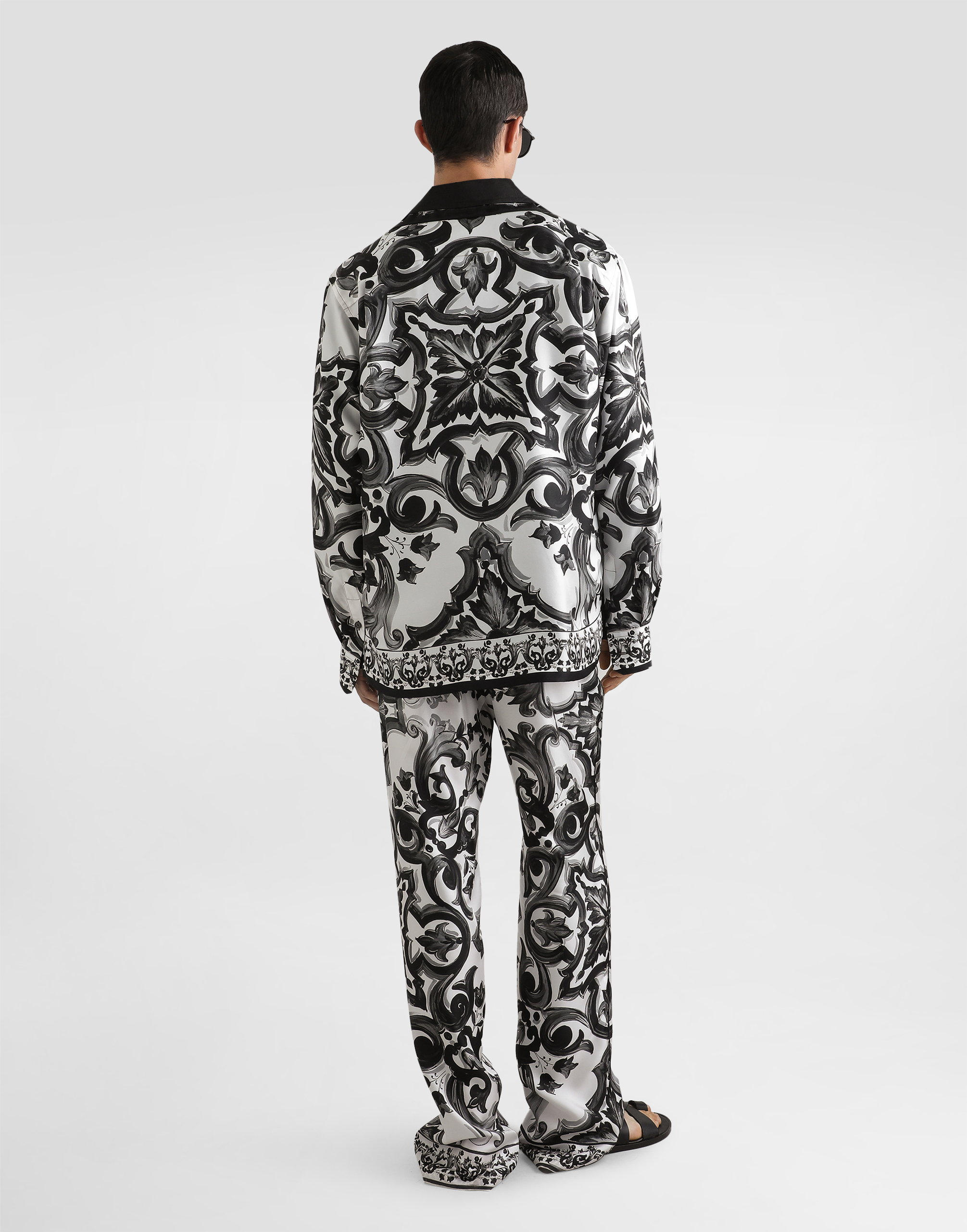 Dolce & Gabbana Majolica-print Twill Vanity Shirt