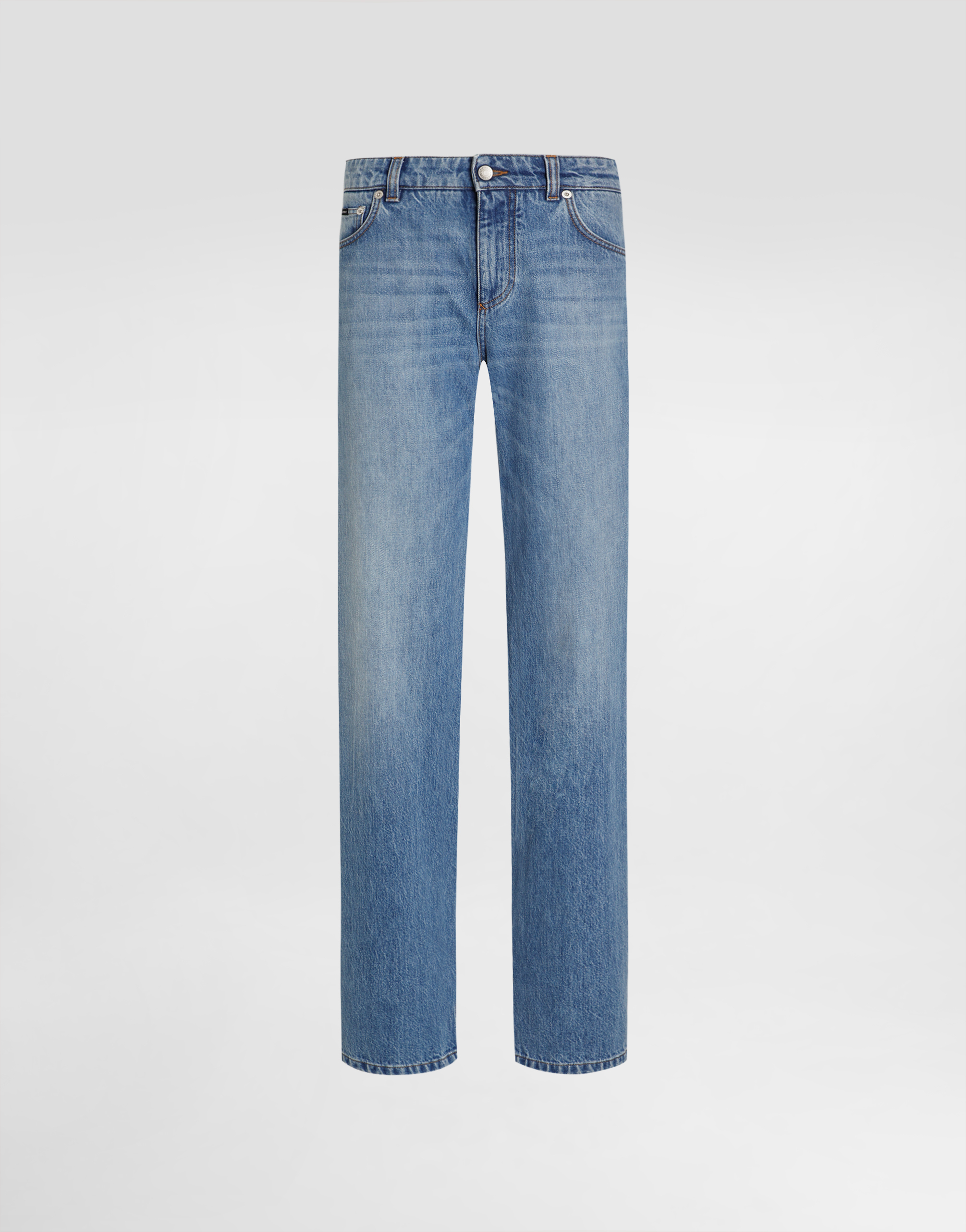 Dolce & Gabbana 5-pocket Denim Trousers In Multi