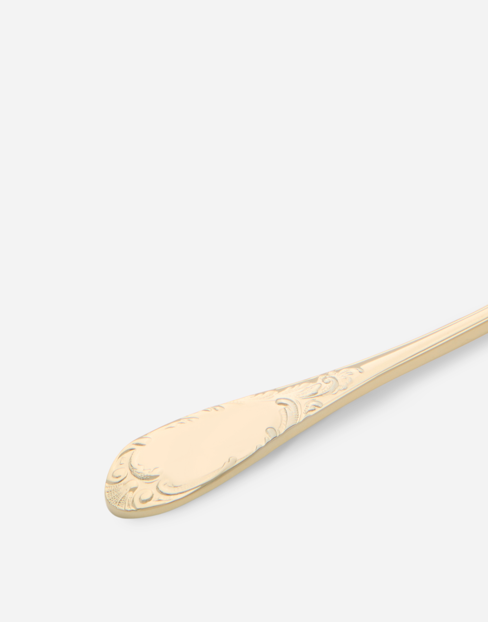 Dolce & Gabbana 24k Gold Plated Teaspoon In Multicolor