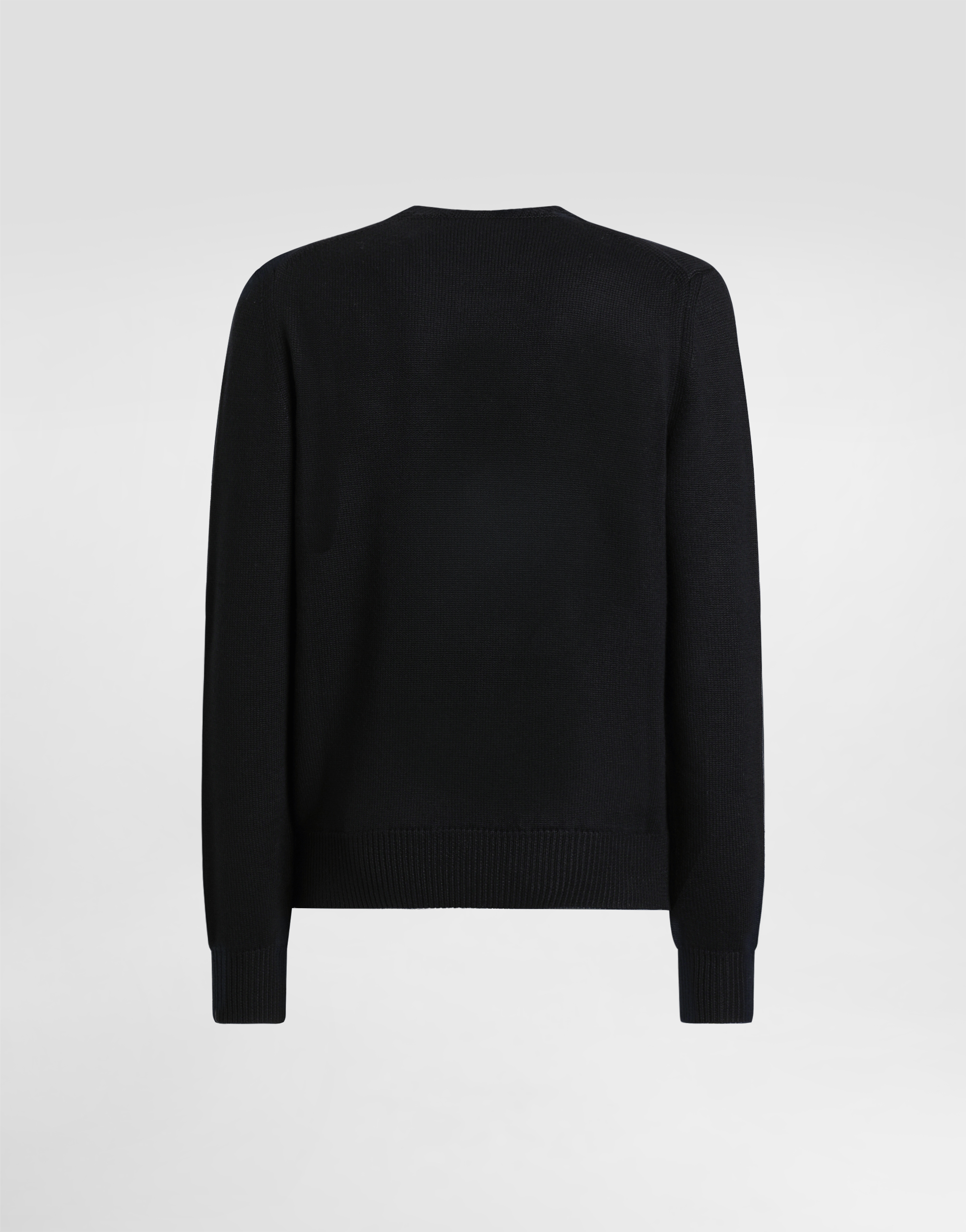 Wool pullover with intarsia