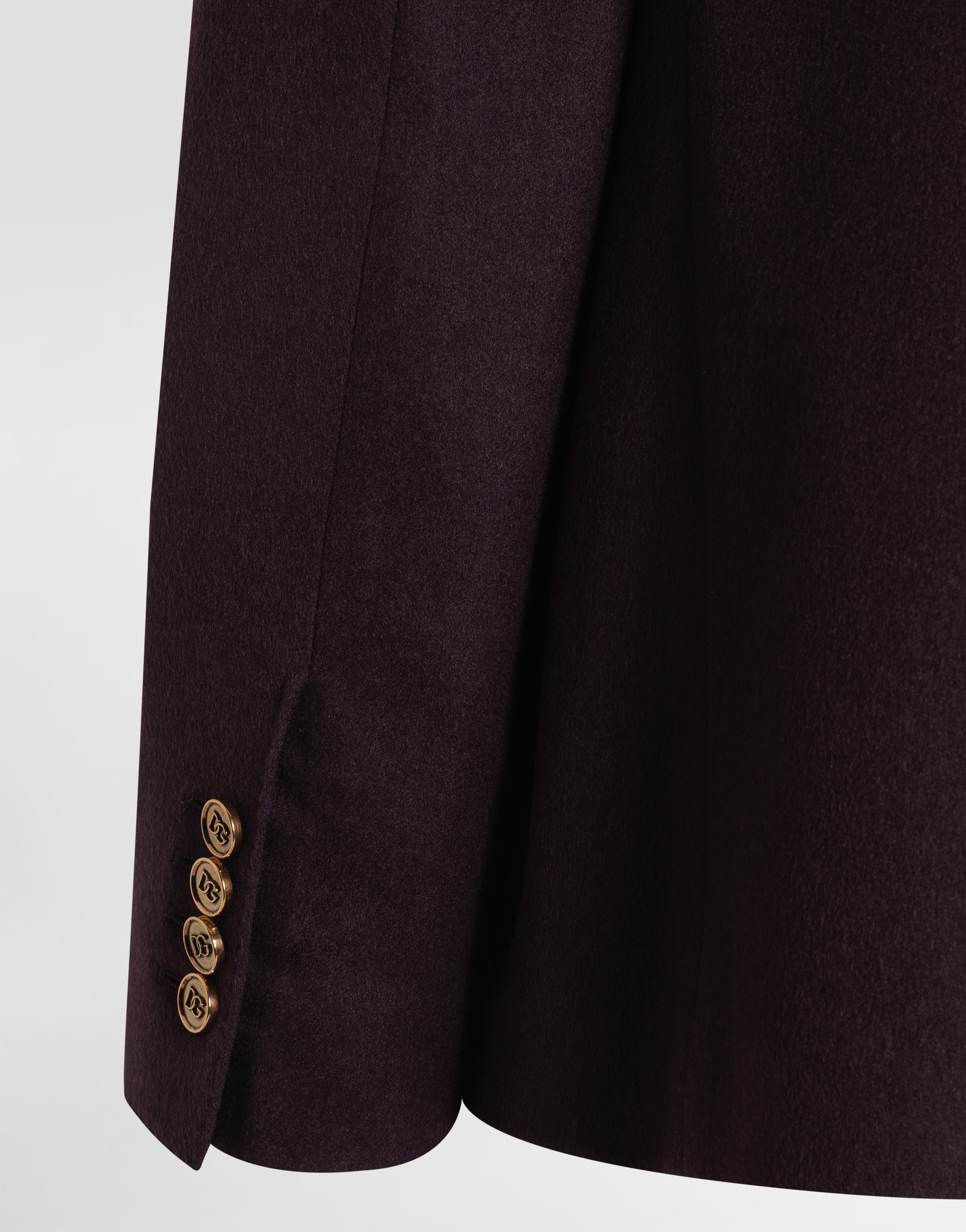 Dolce & Gabbana Double-breasted Portofino Cashmere Jacket In Purple