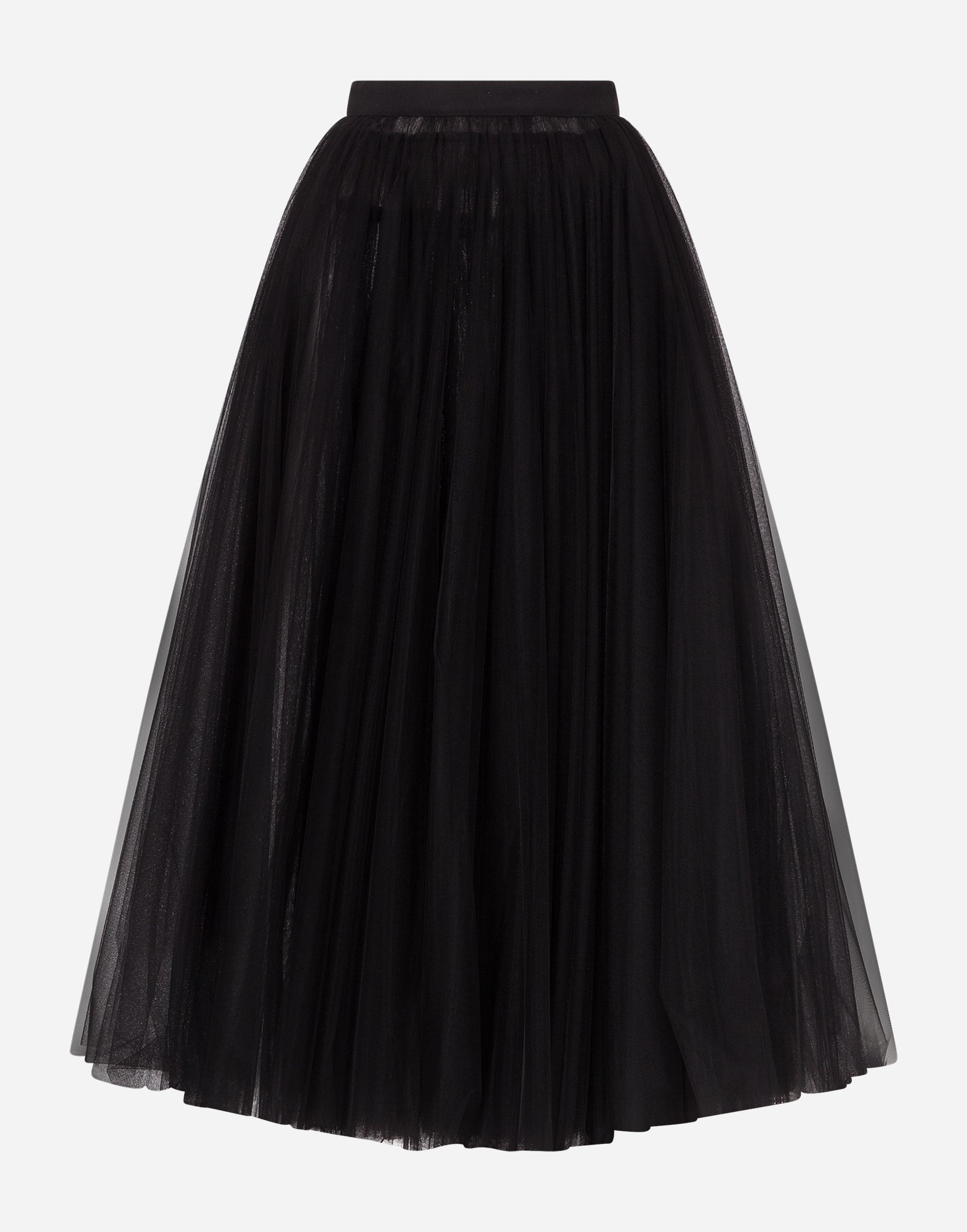 Dolce & Gabbana Circle Tulle Skirt - Woman Skirts Black Tulle