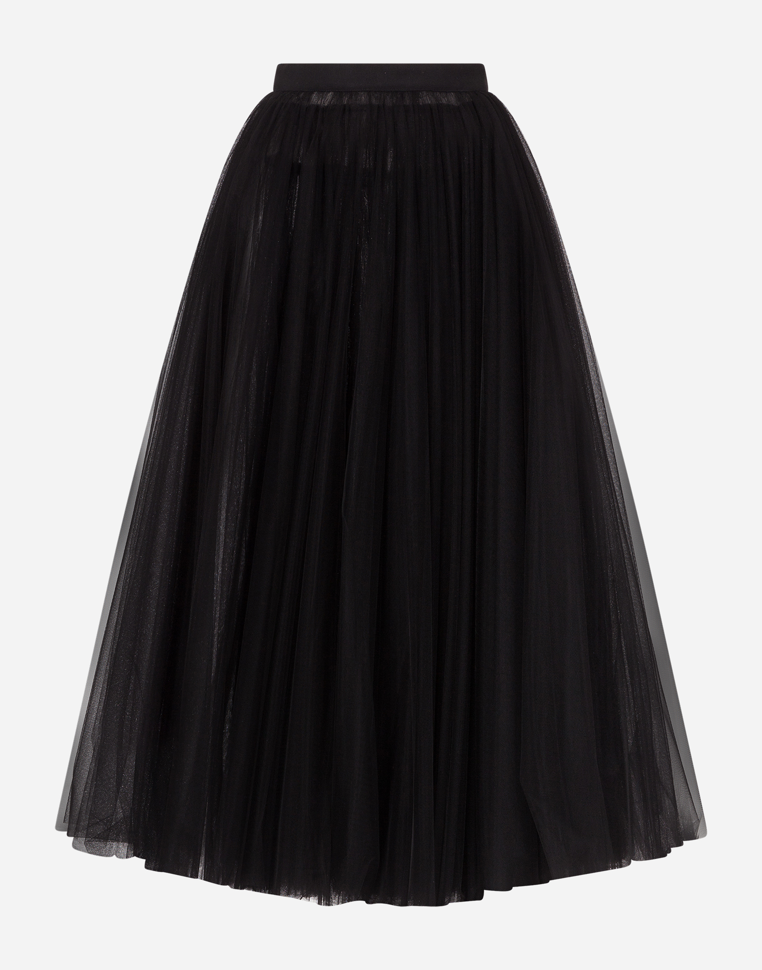 Dolce & Gabbana Circle Tulle Skirt - Woman Skirts Black Tulle