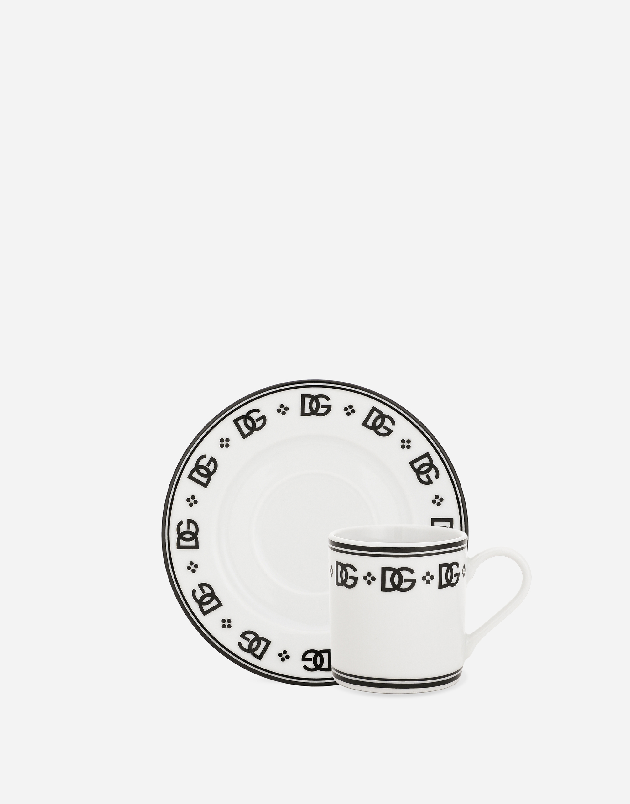 Dolce & Gabbana Set 2 Tz/piatt.caffe In Multicolor