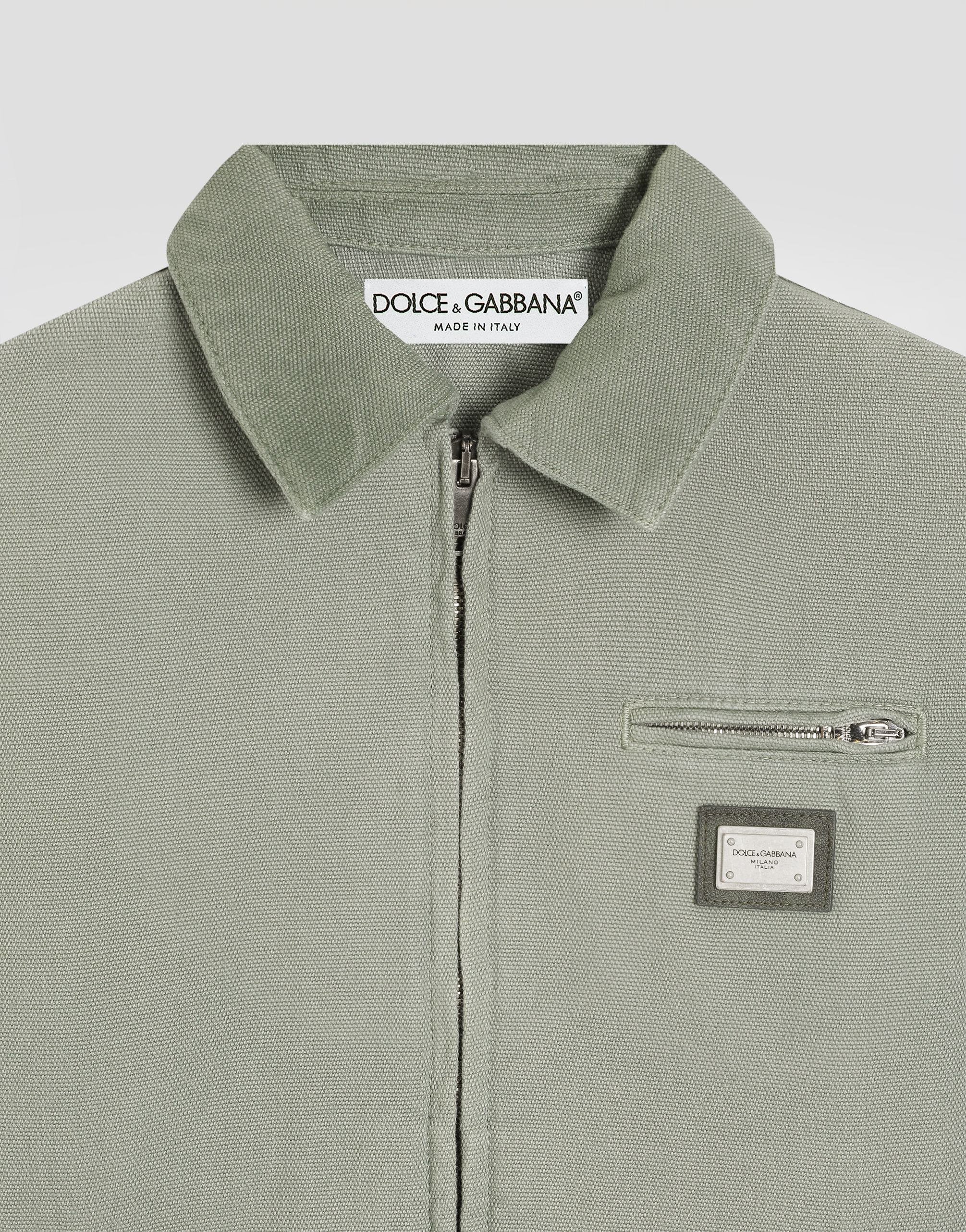  Dolce & Gabbana Canvas Jacket - Mann Mäntel Und Jacken Green 12 Years 