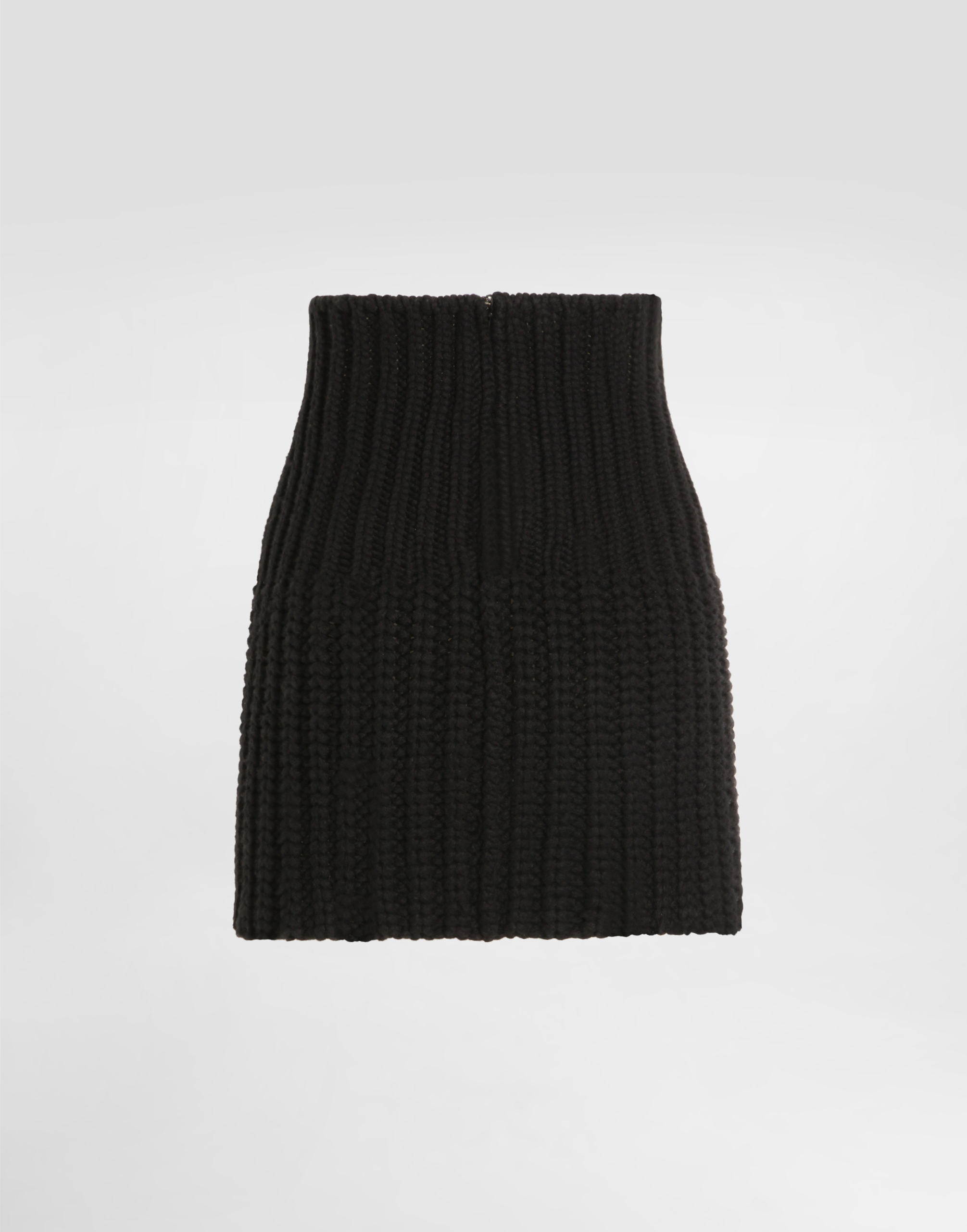 Wool and cashmere miniskirt