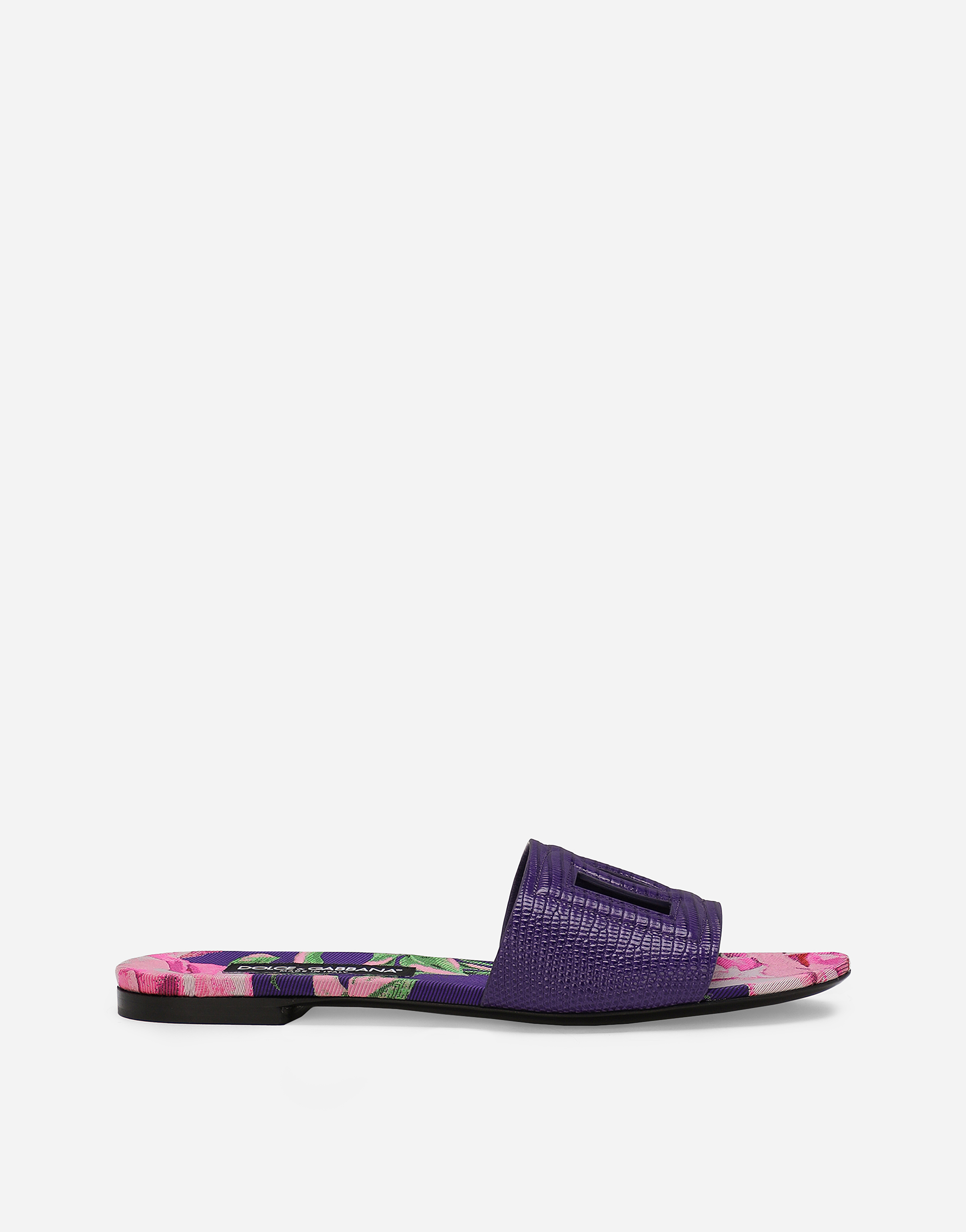 Dolce & Gabbana Ciabatta Flat In Purple